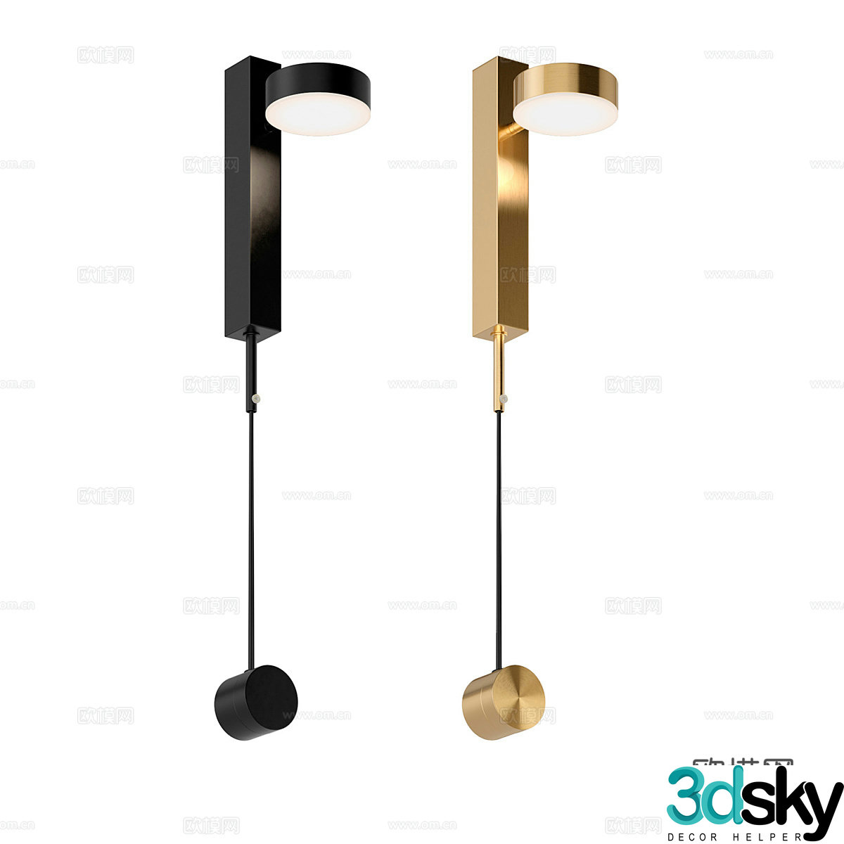 Modern simple and light luxury wall lamp Wall lamp Simple and light luxury wall lamp Lamp 3D model