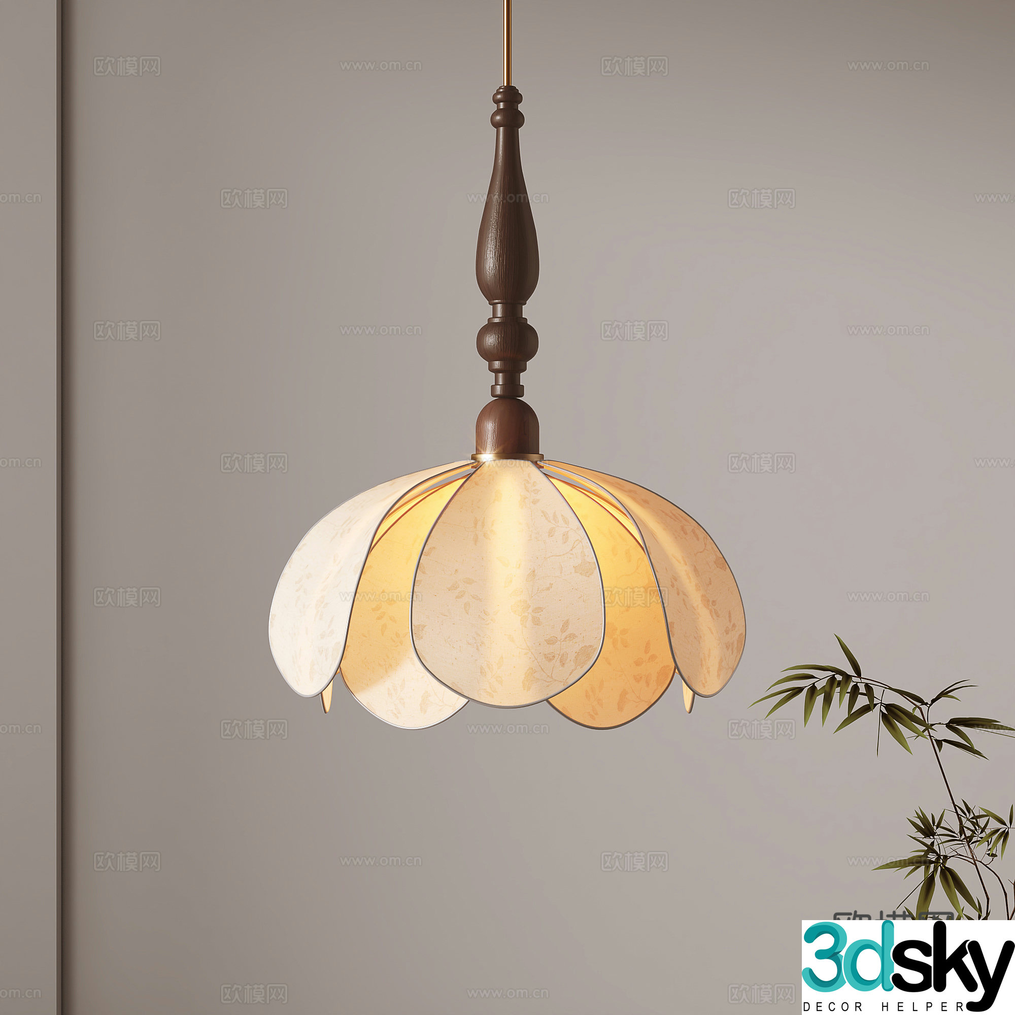 3D model of medieval style chandelier