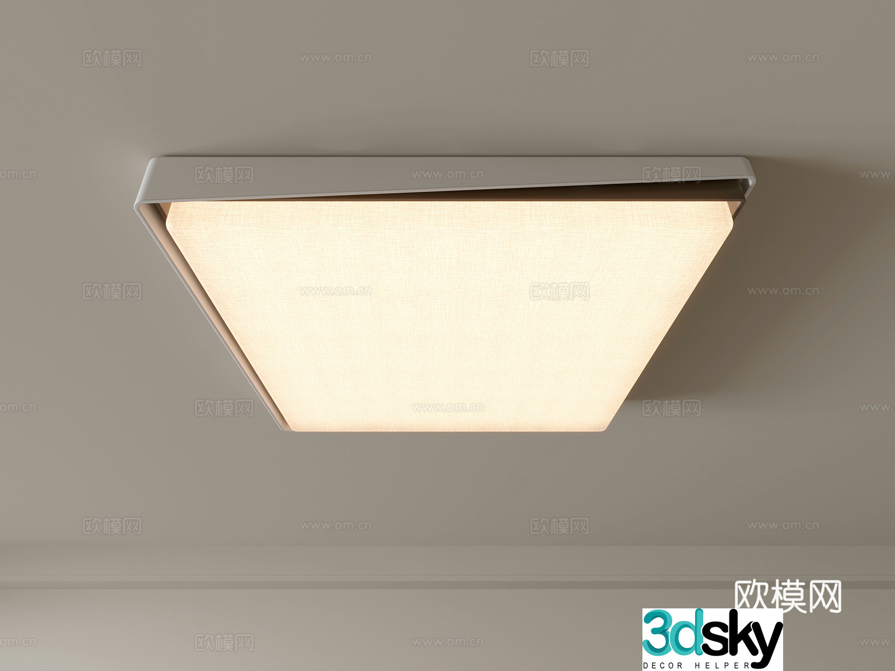 Modern ceiling lamp Geometric ceiling lamp Bedroom lamp Artistic shaped lamp Fashion living room lamp 3D model