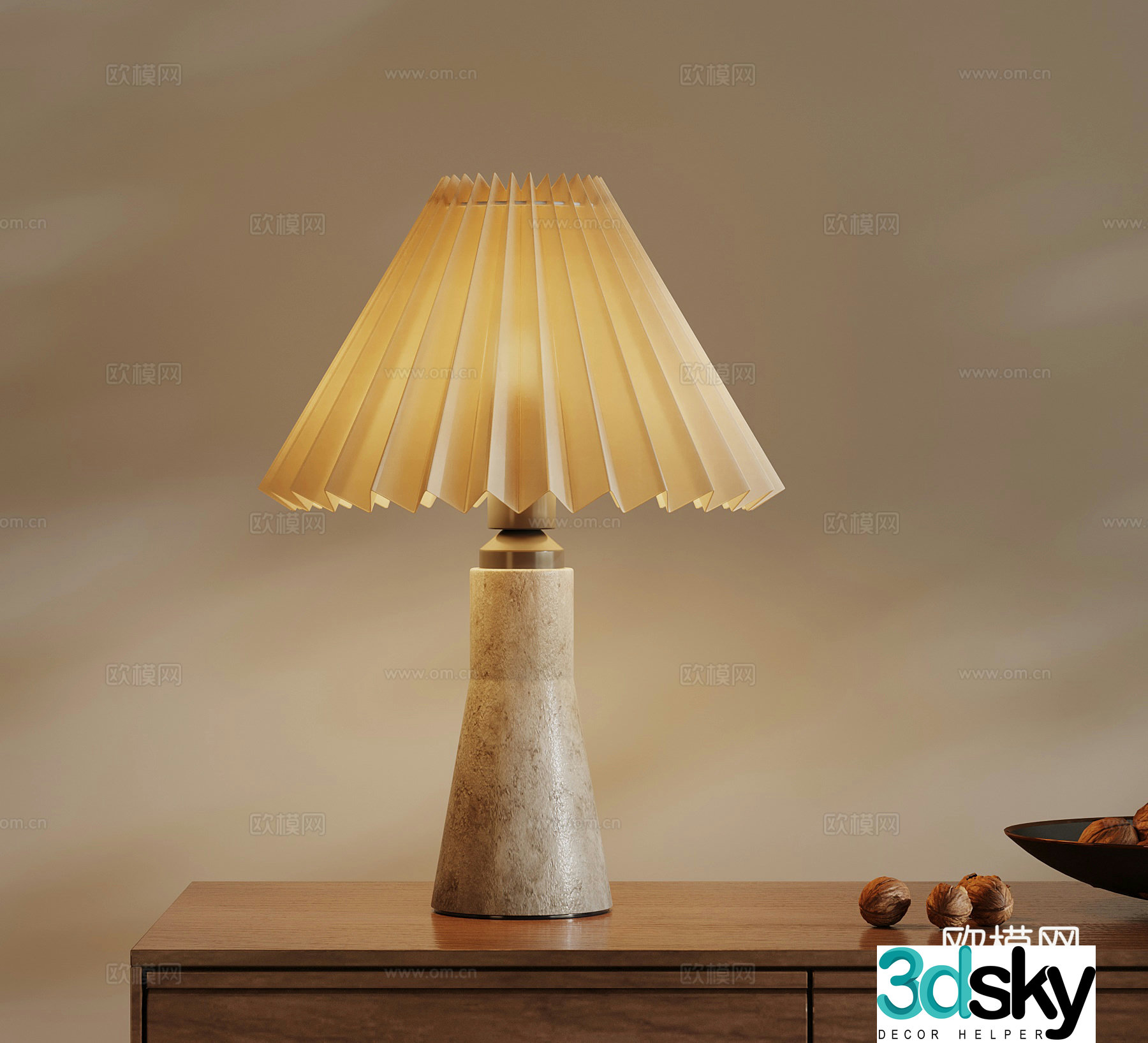 Jijifeng Table Lamp Bedside Table Lamp 3D Model