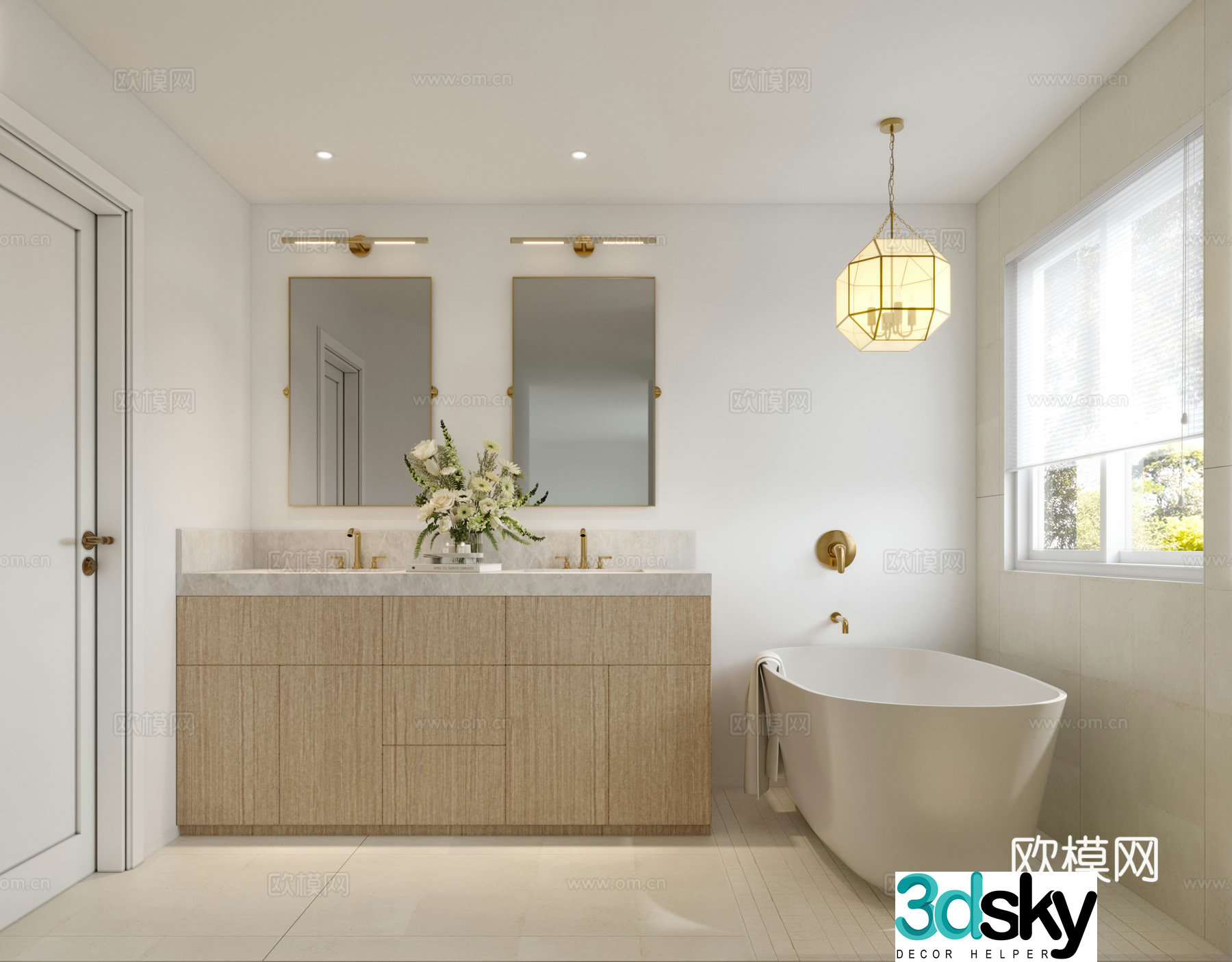 Modern bathroom 3d model