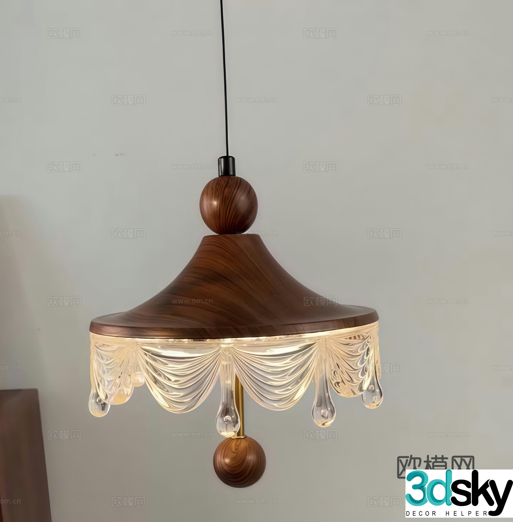 Medium-old small chandeliers bedside chandeliers bar chandeliers restaurant chandeliers 3D model