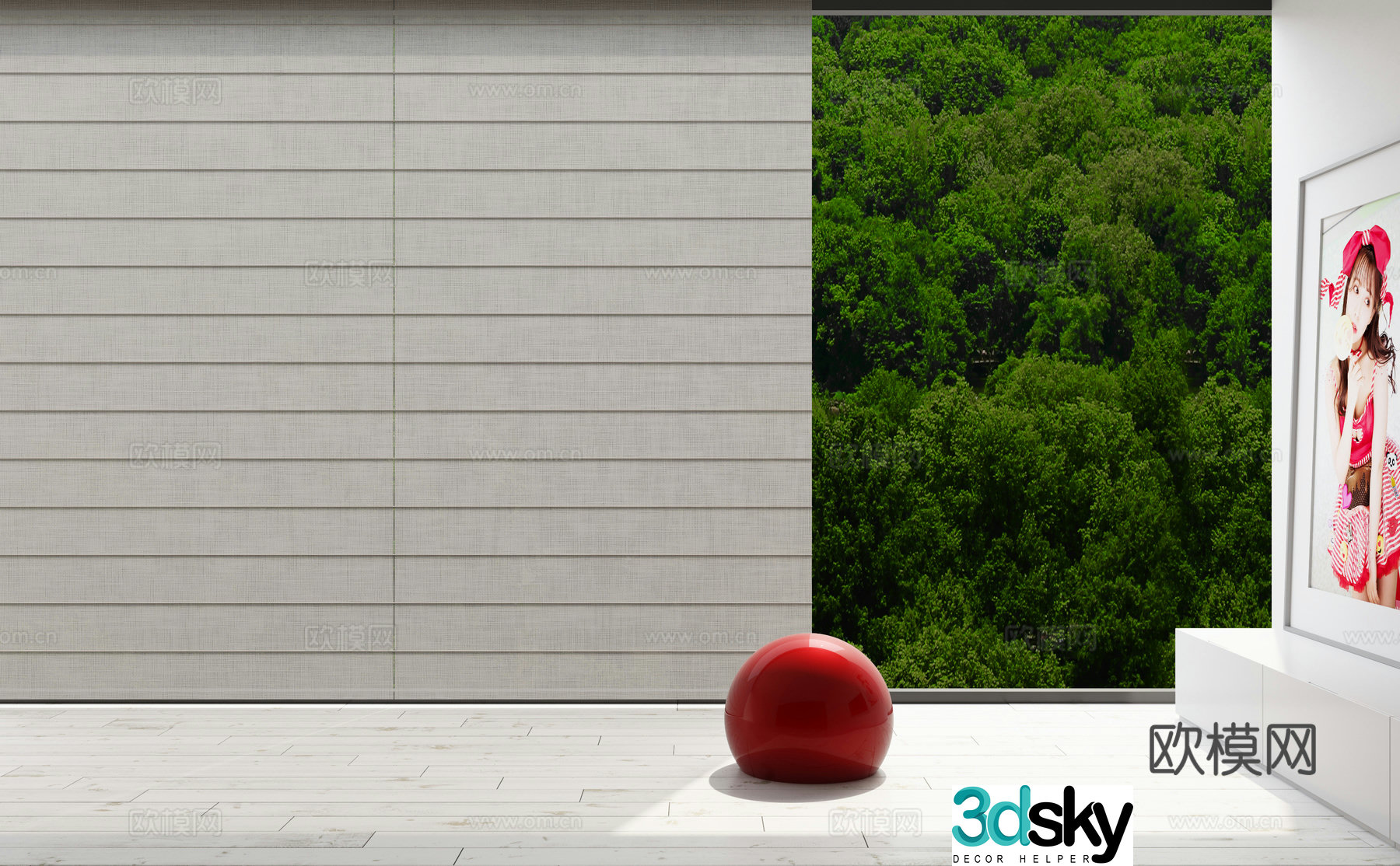 Middle Roman blind 3D model