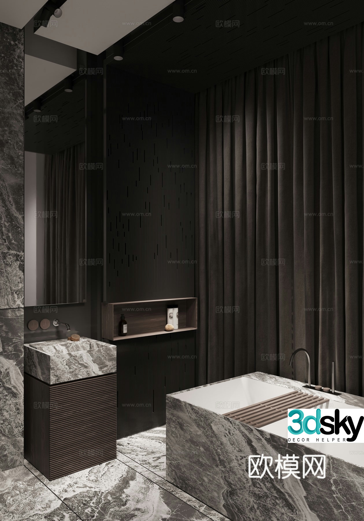 Modern bathroom 3d model