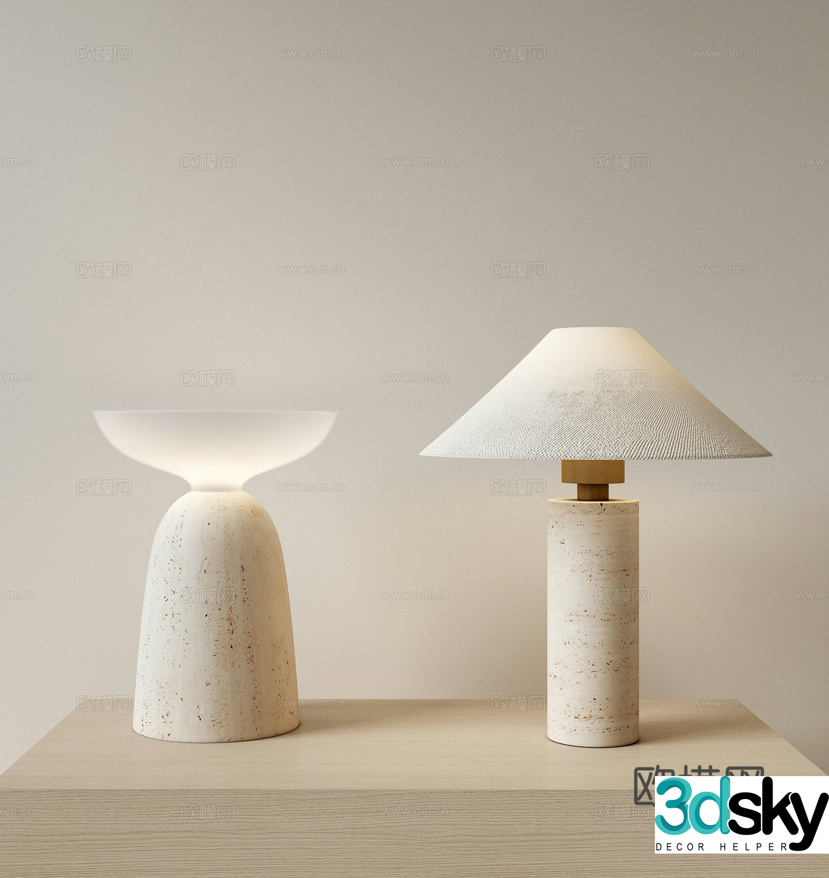 Wasabi Fengteng lamp Bedside table lamp Retro table lamp Study desk lamp Living room desk lamp Reading desk lamp 3D model