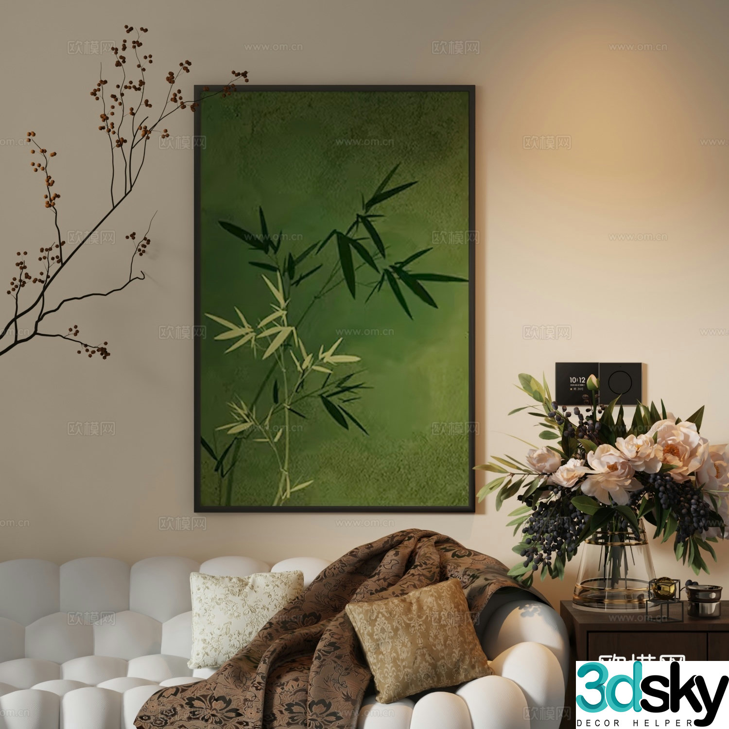Decorative painting 3d model