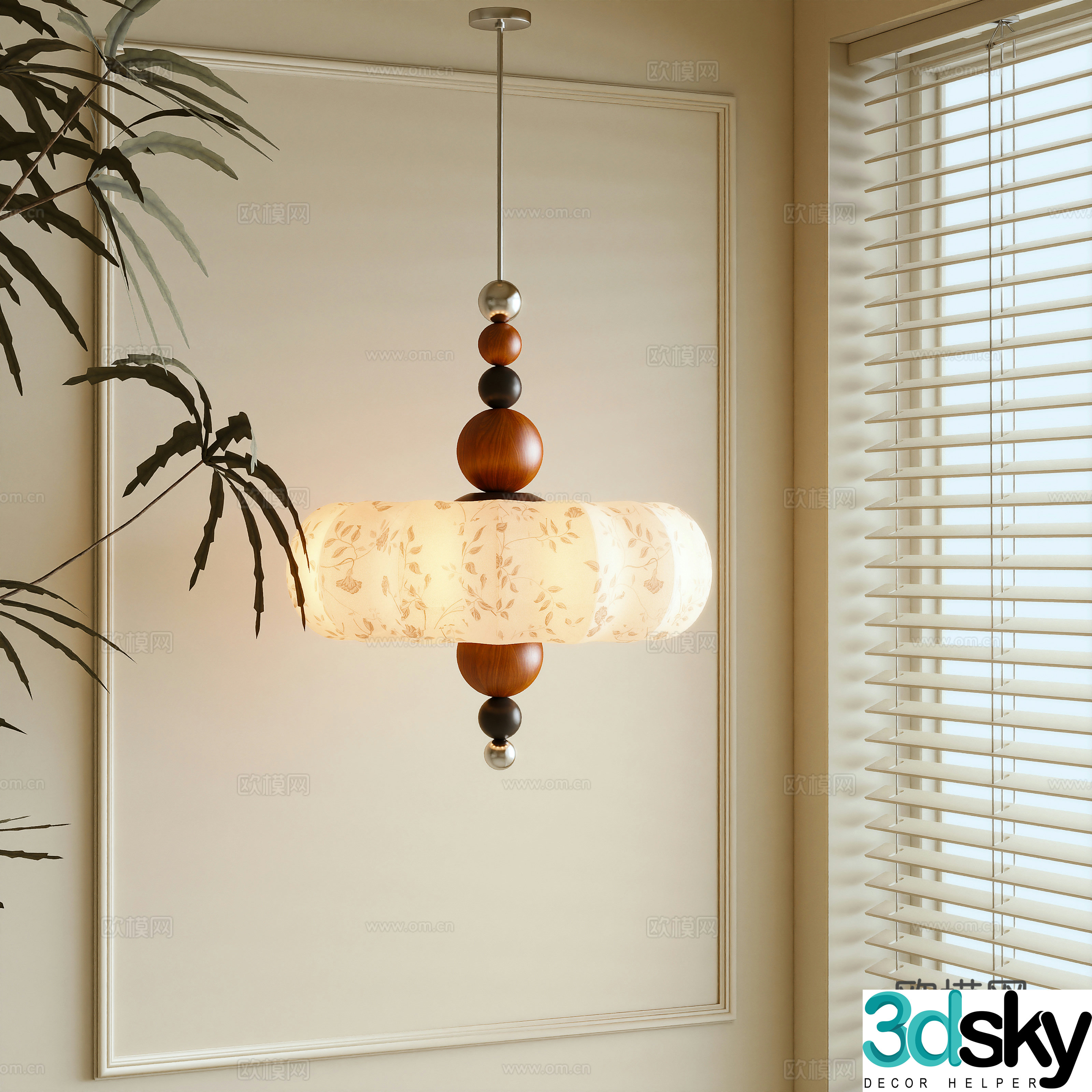 3D model of medieval style chandelier