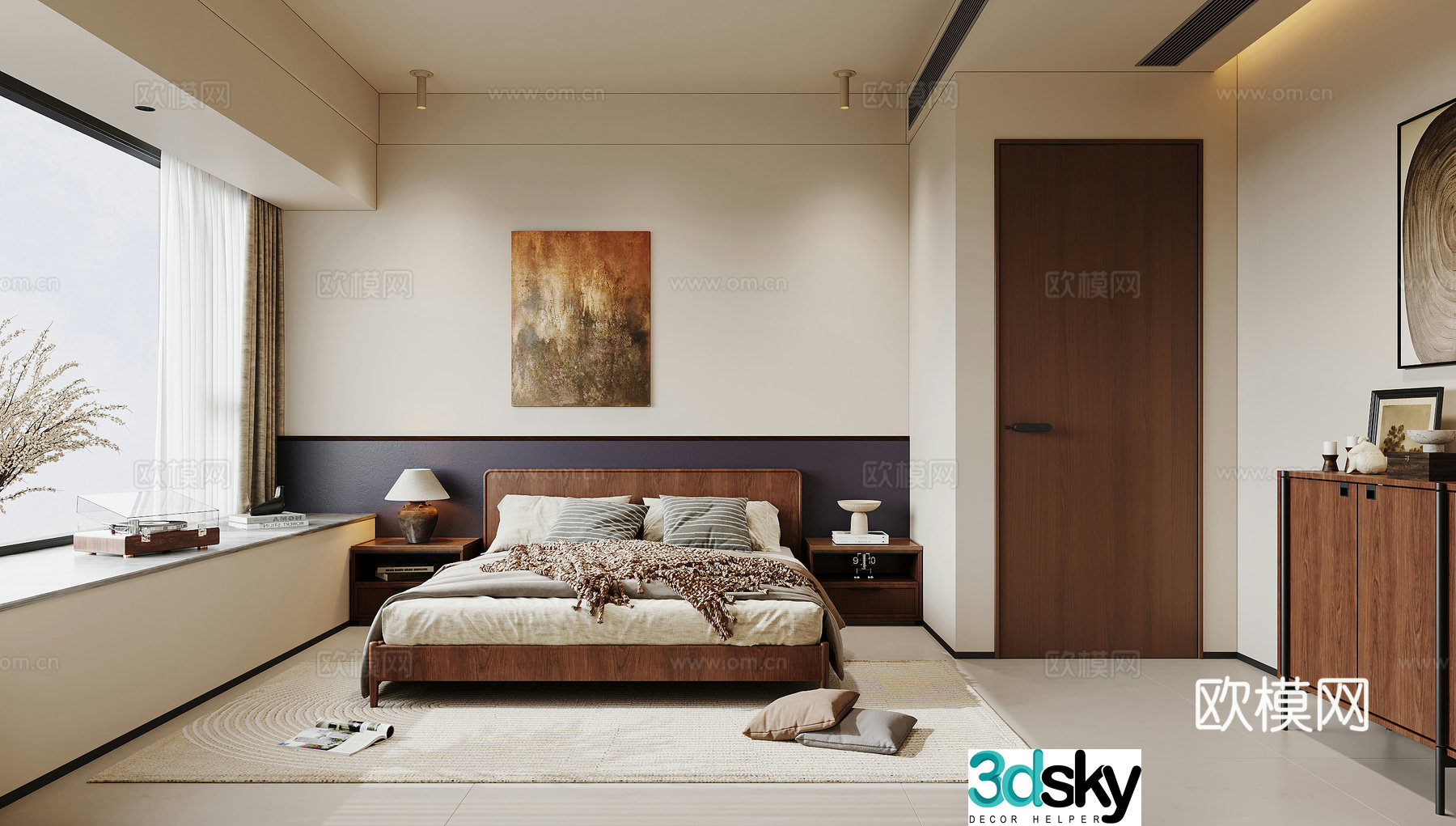 Wasabi master bedroom 3D model