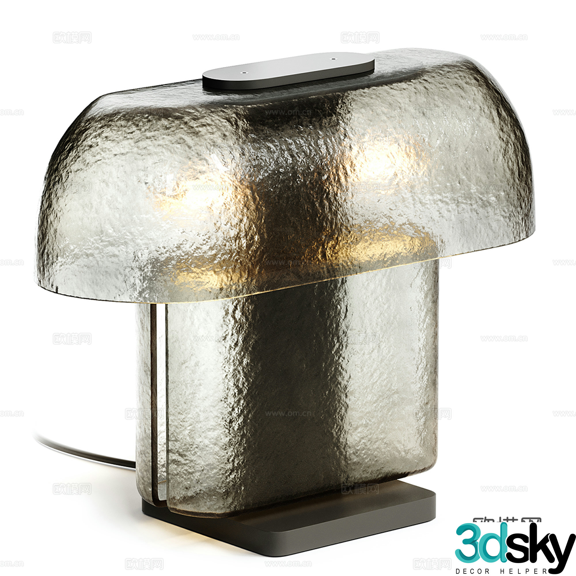 Light luxury desk lamp 3D model
