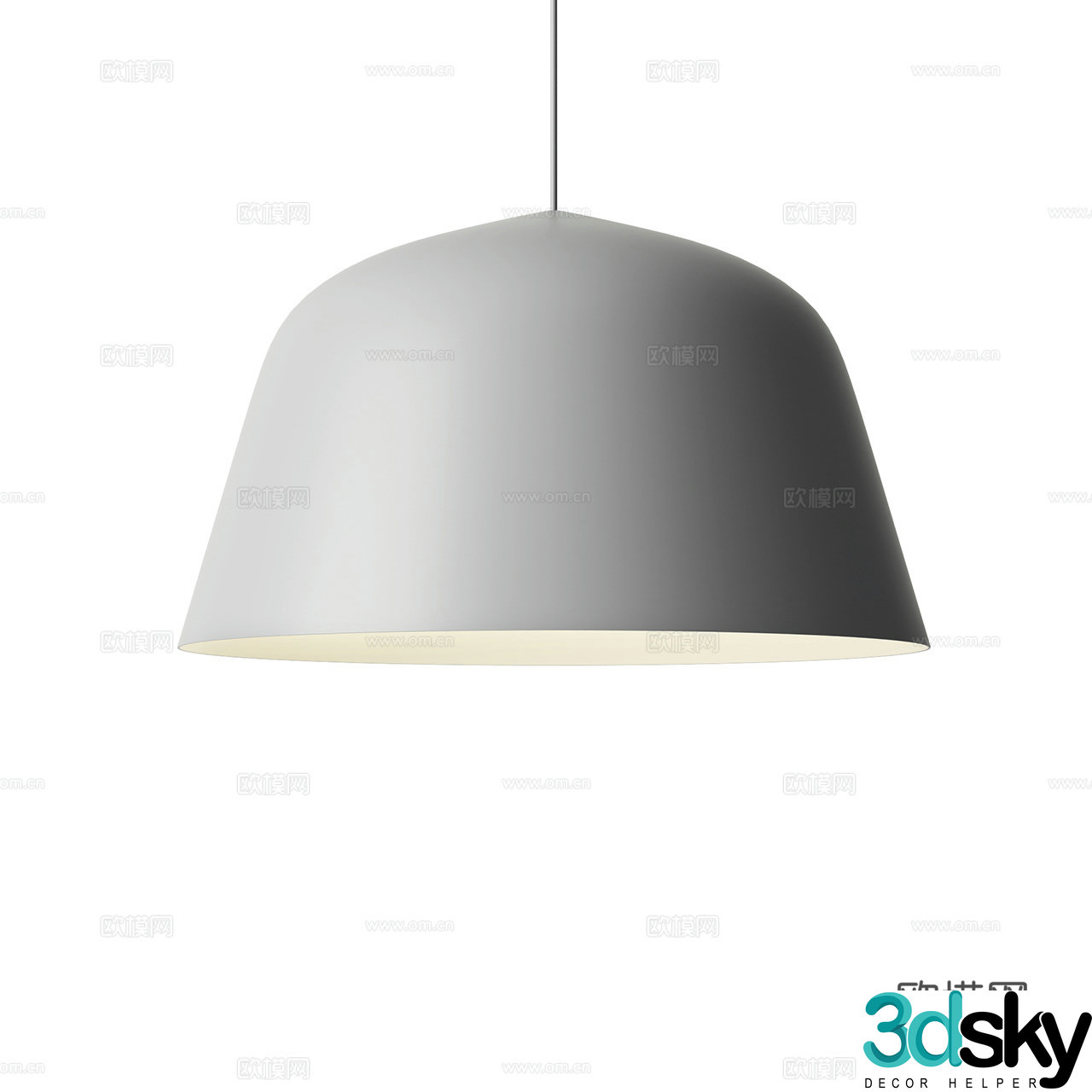 Muuto Nordic chandelier Simple chandelier Round chandelier Bar chandelier Restaurant chandelier 3D model