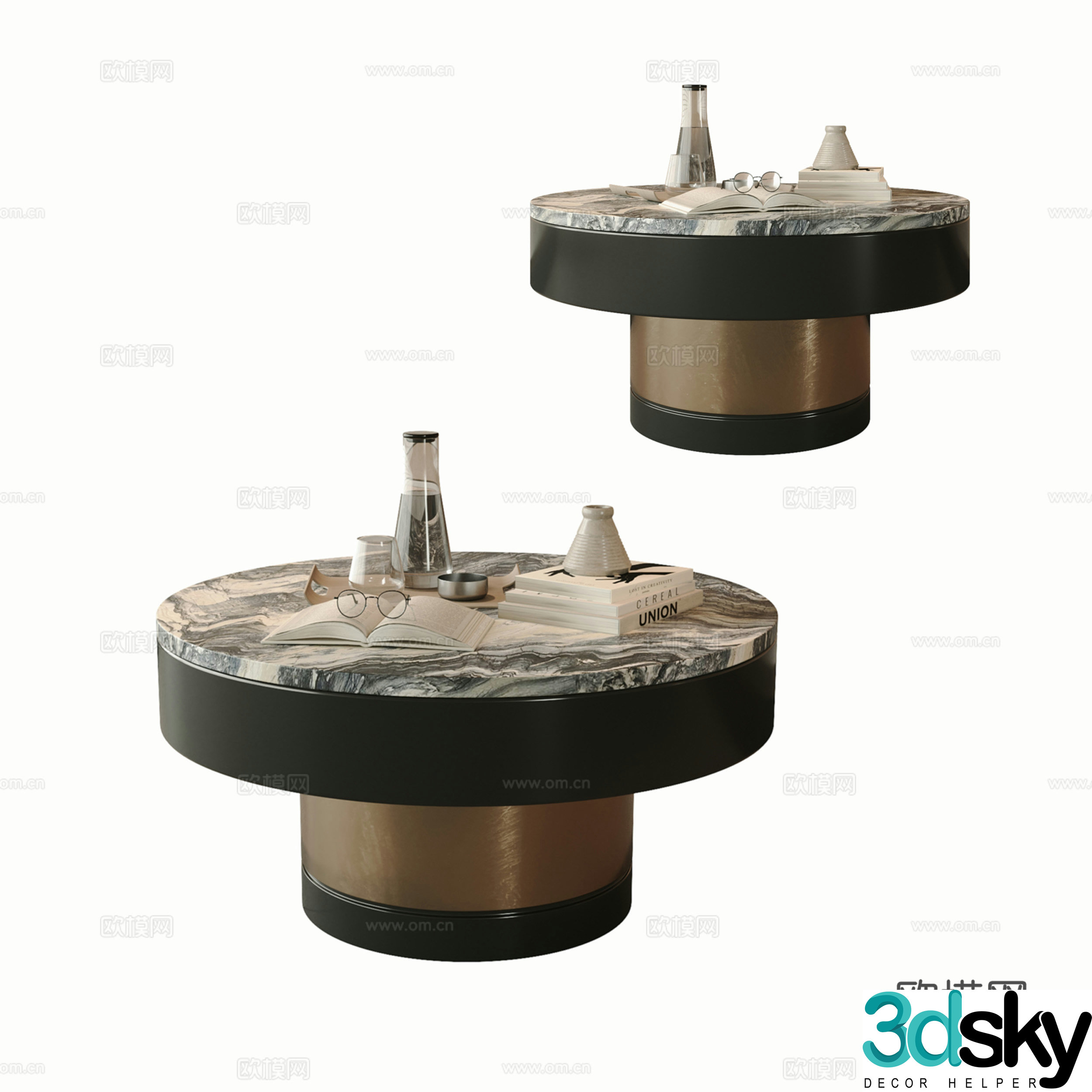 Modern Italian coffee table 3D model