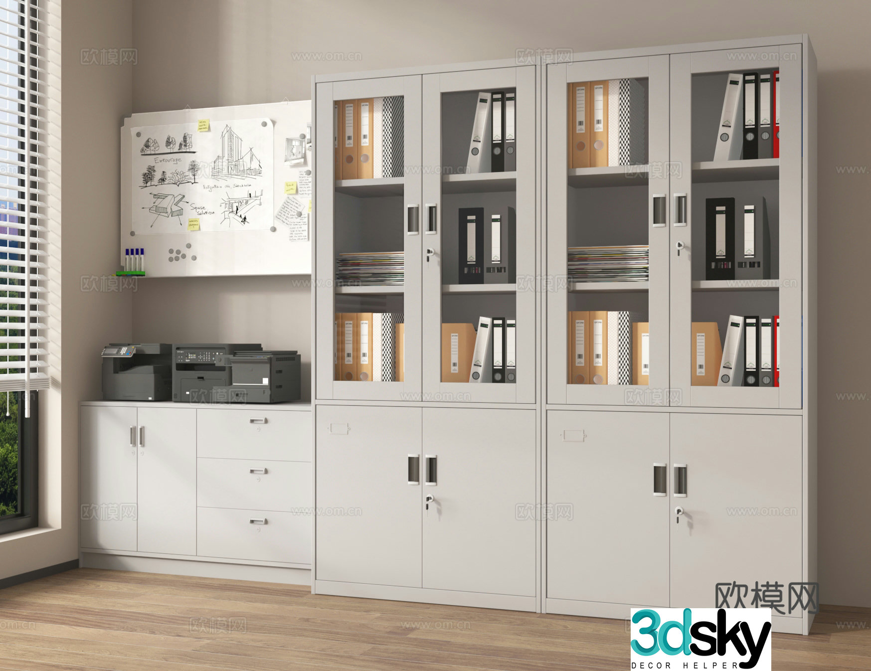 File cabinet Information cabinet File cabinet Storage cabinet Storage cabinet Office cabinet 3D model