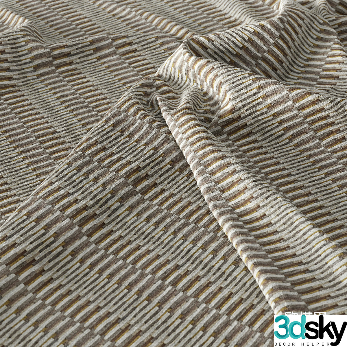 New Chinese light luxury fabric 3D model