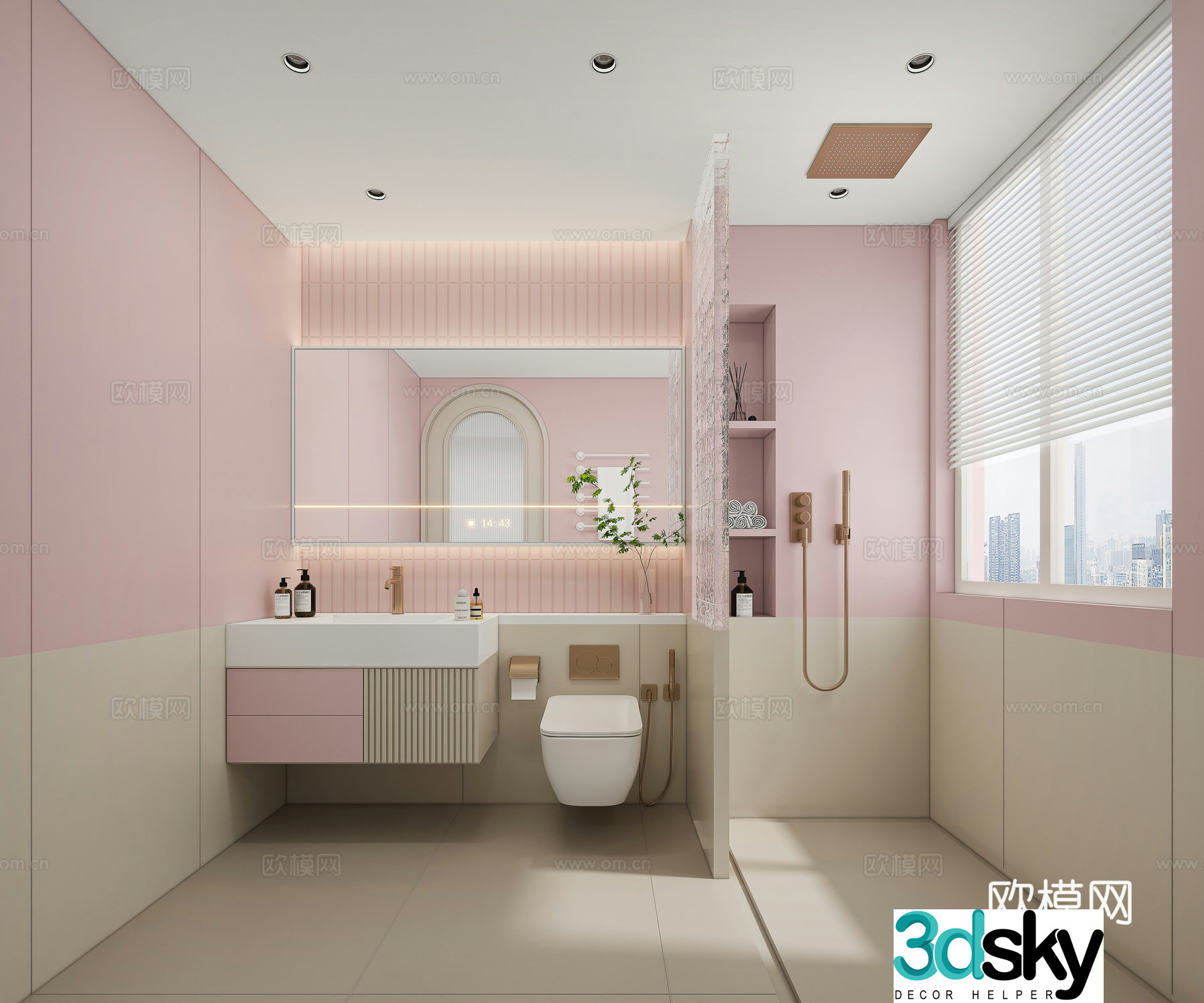 Modern bathroom 3d model