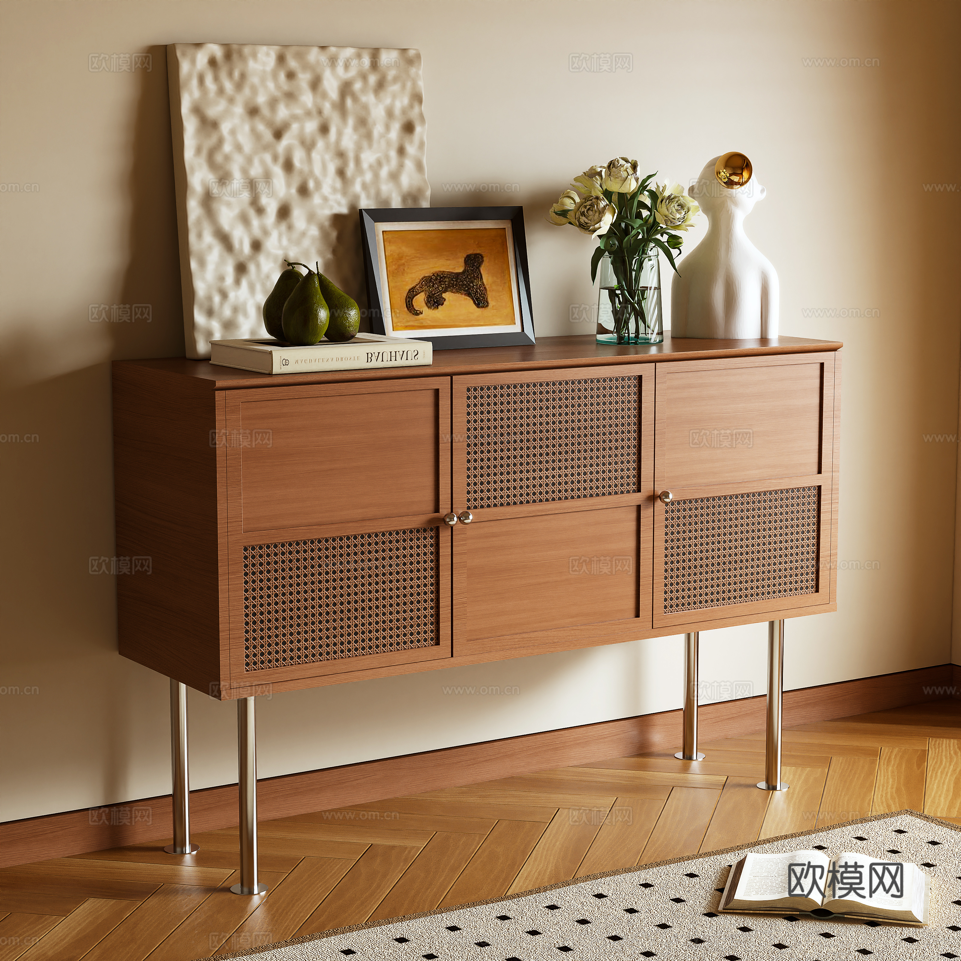 Log Wind Entrance Cabinet 3D Model
