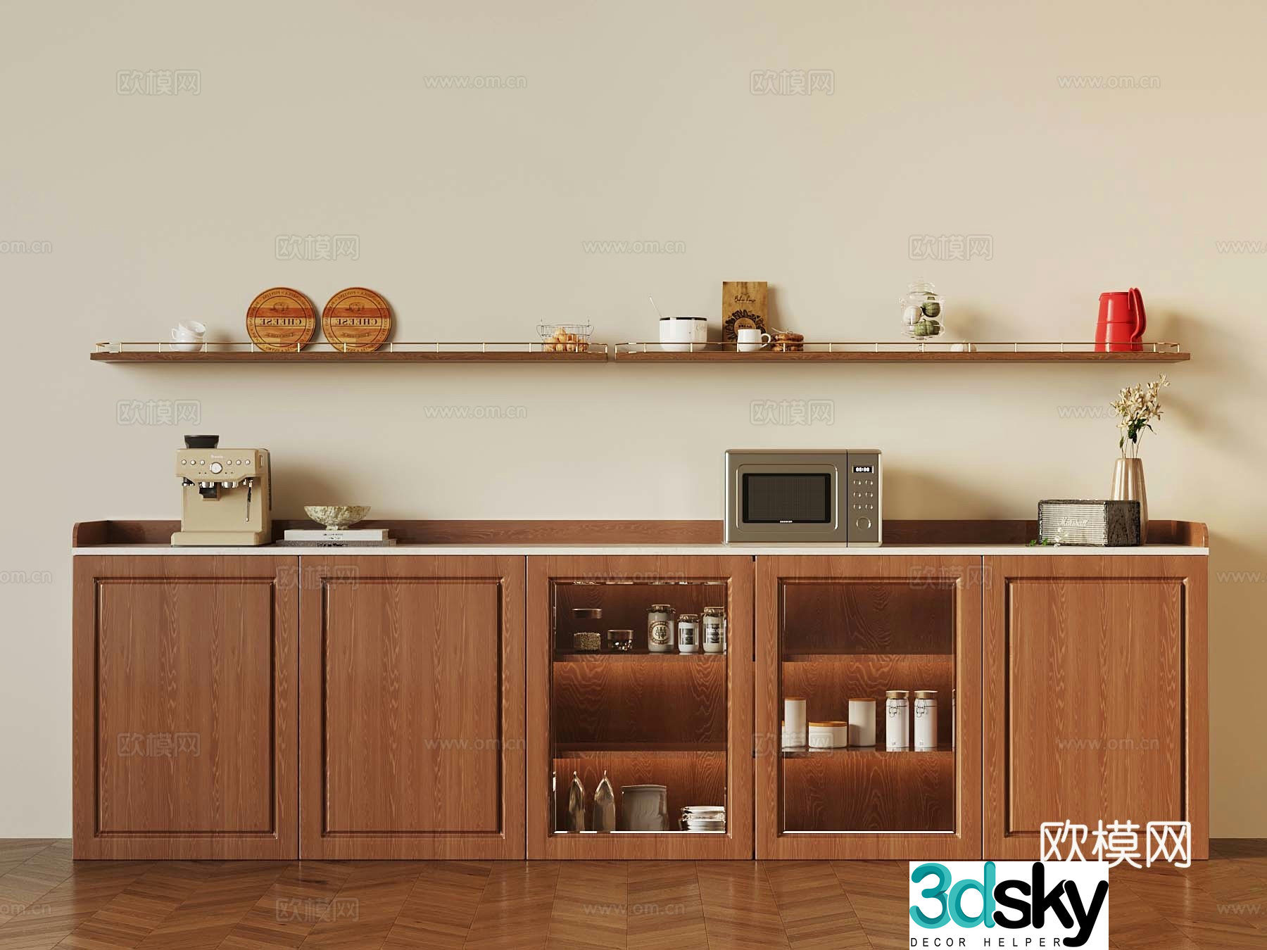 Middle-aged sideboard 3D model
