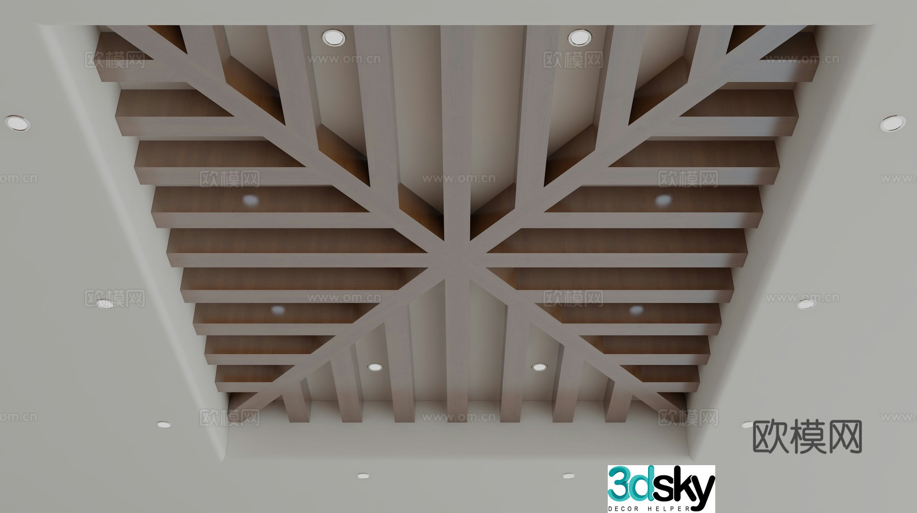 American ceiling 3D model