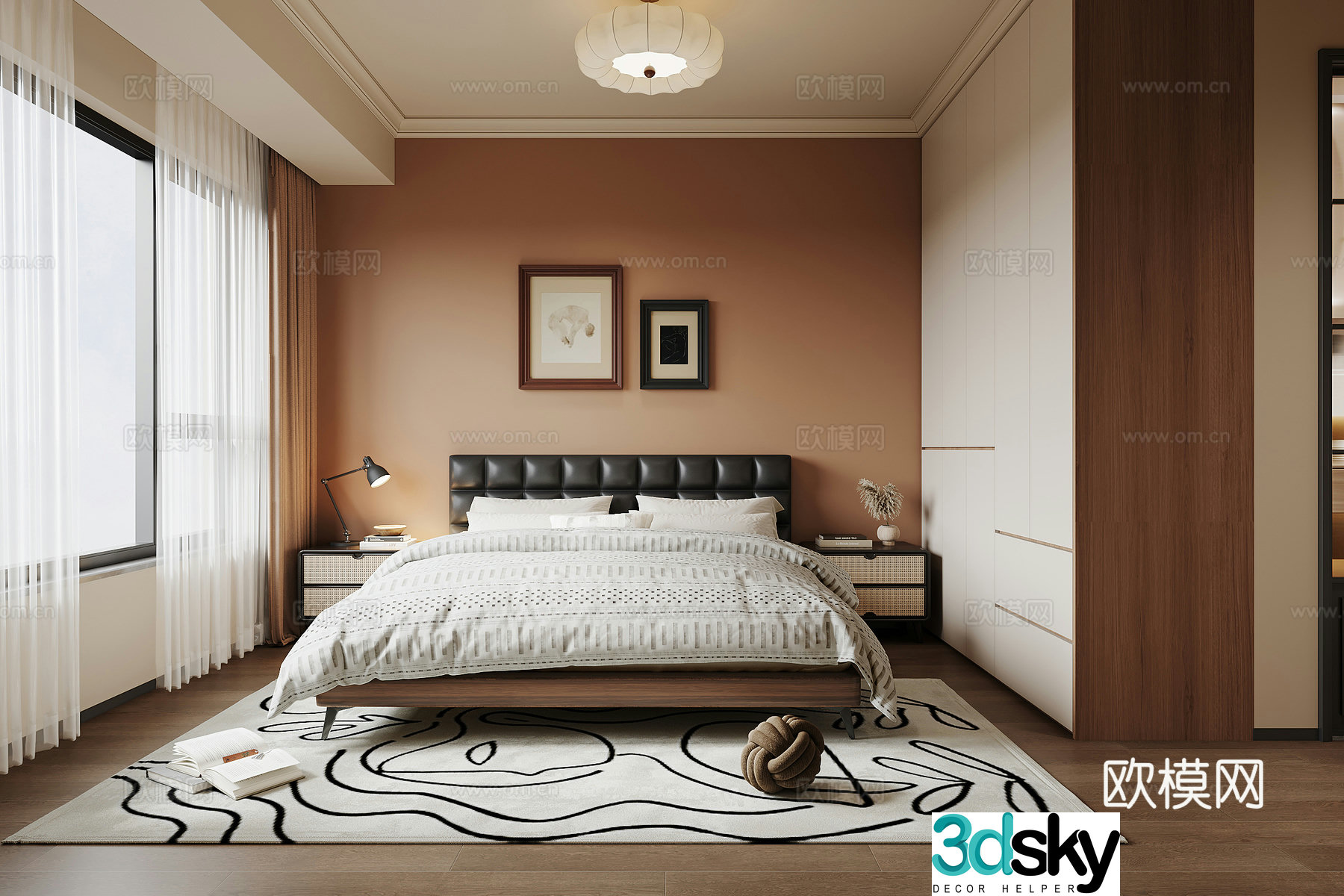 3D model of the Middle Ages Wasabi Master Bedroom