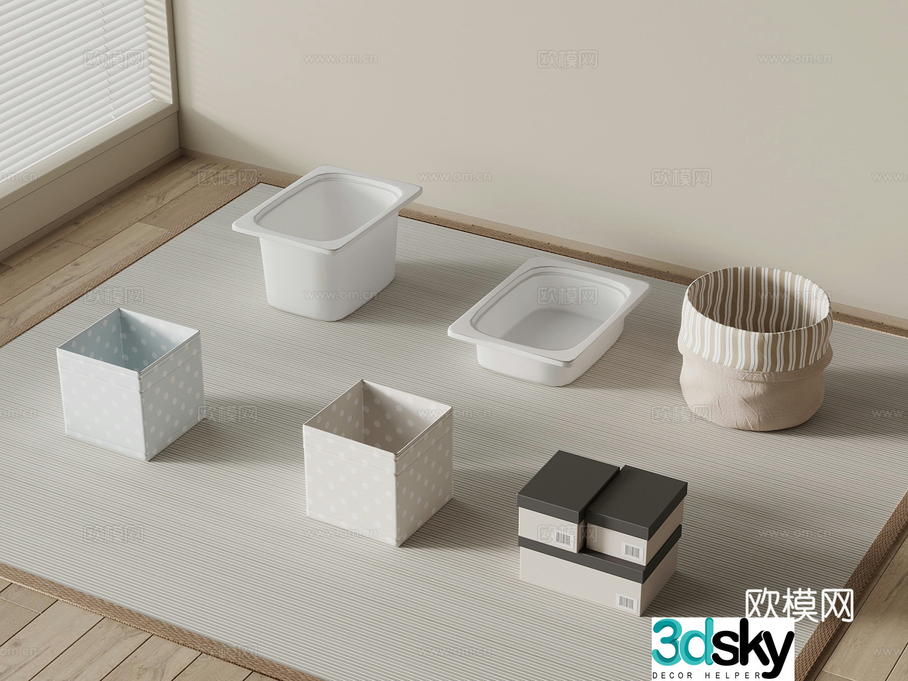 Modern children’s storage box storage box 3D model