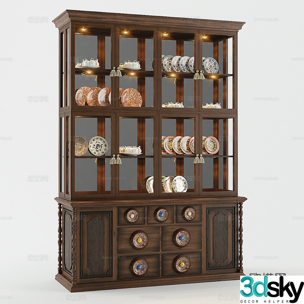 Display cabinet 3D model