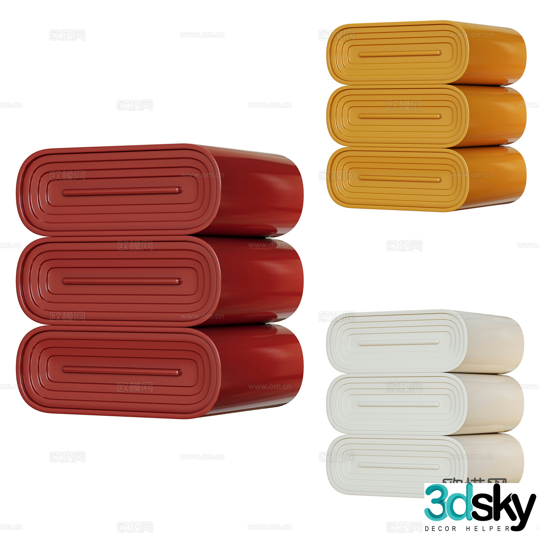 Modern night table 3d model