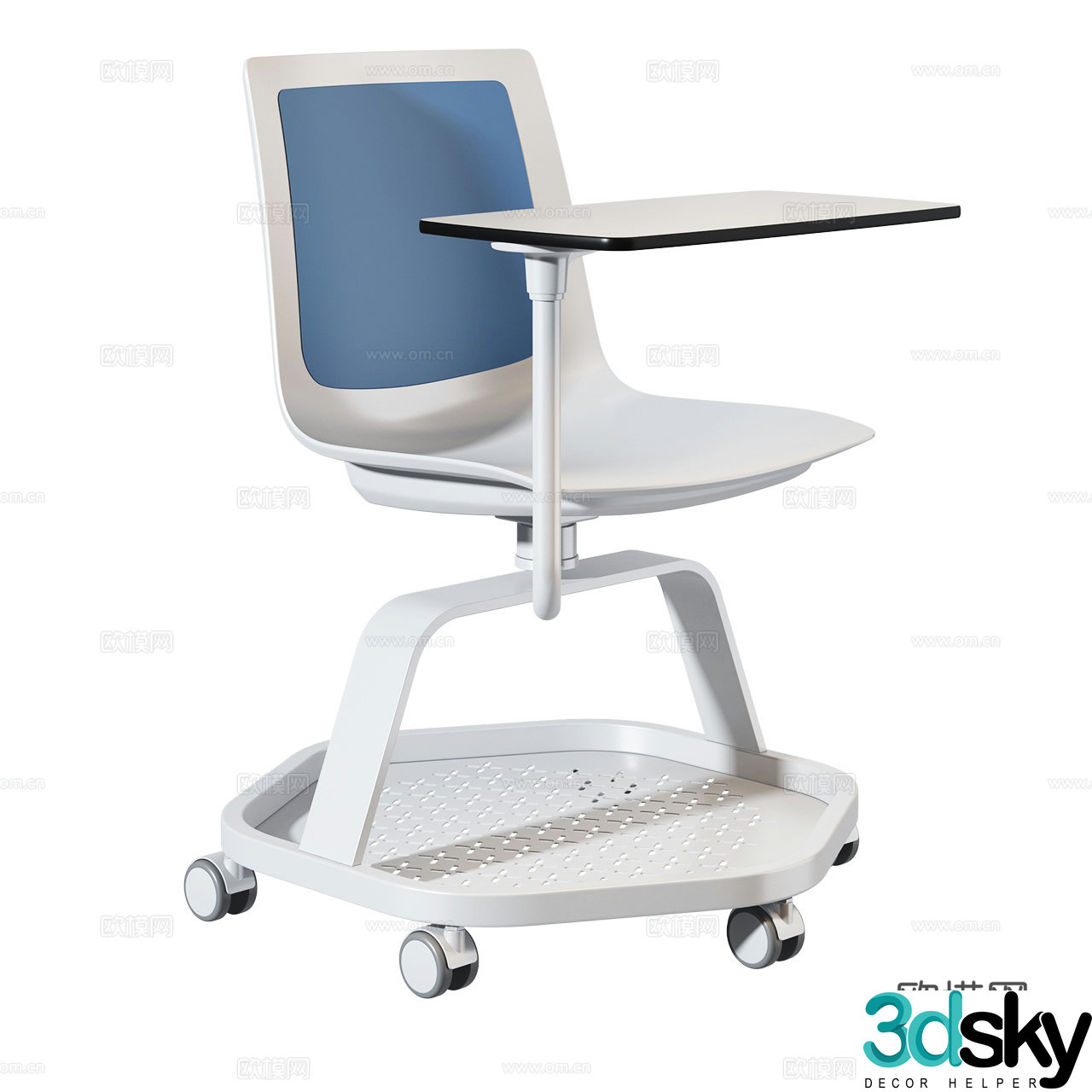 Aresline Modern Education Chair Office Chair Work Chair Conference Chair Training Chair 3D Model