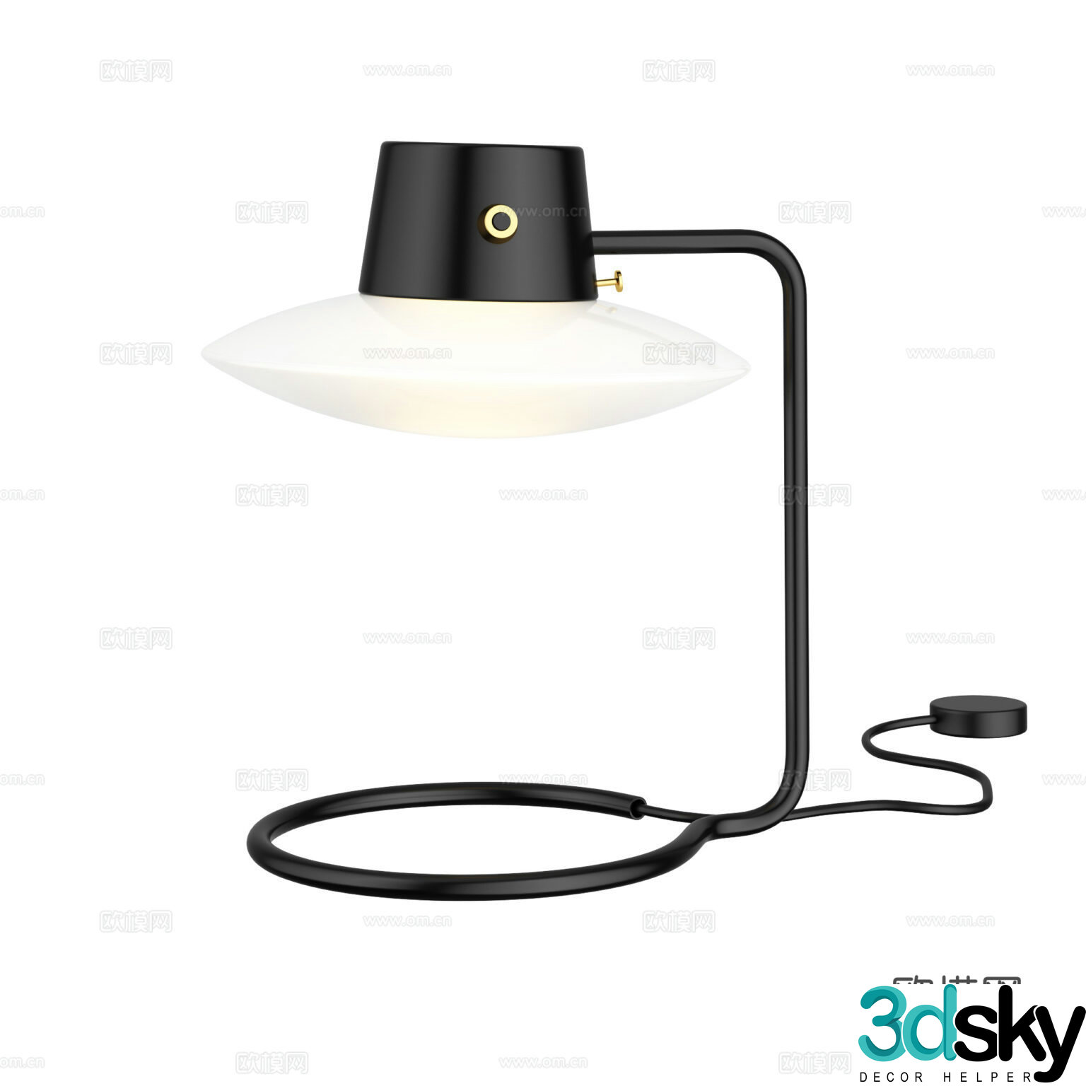 Louis Poulsen Modern Table Lamp Retro Table Lamp Simple Table Lamp 3D Model
