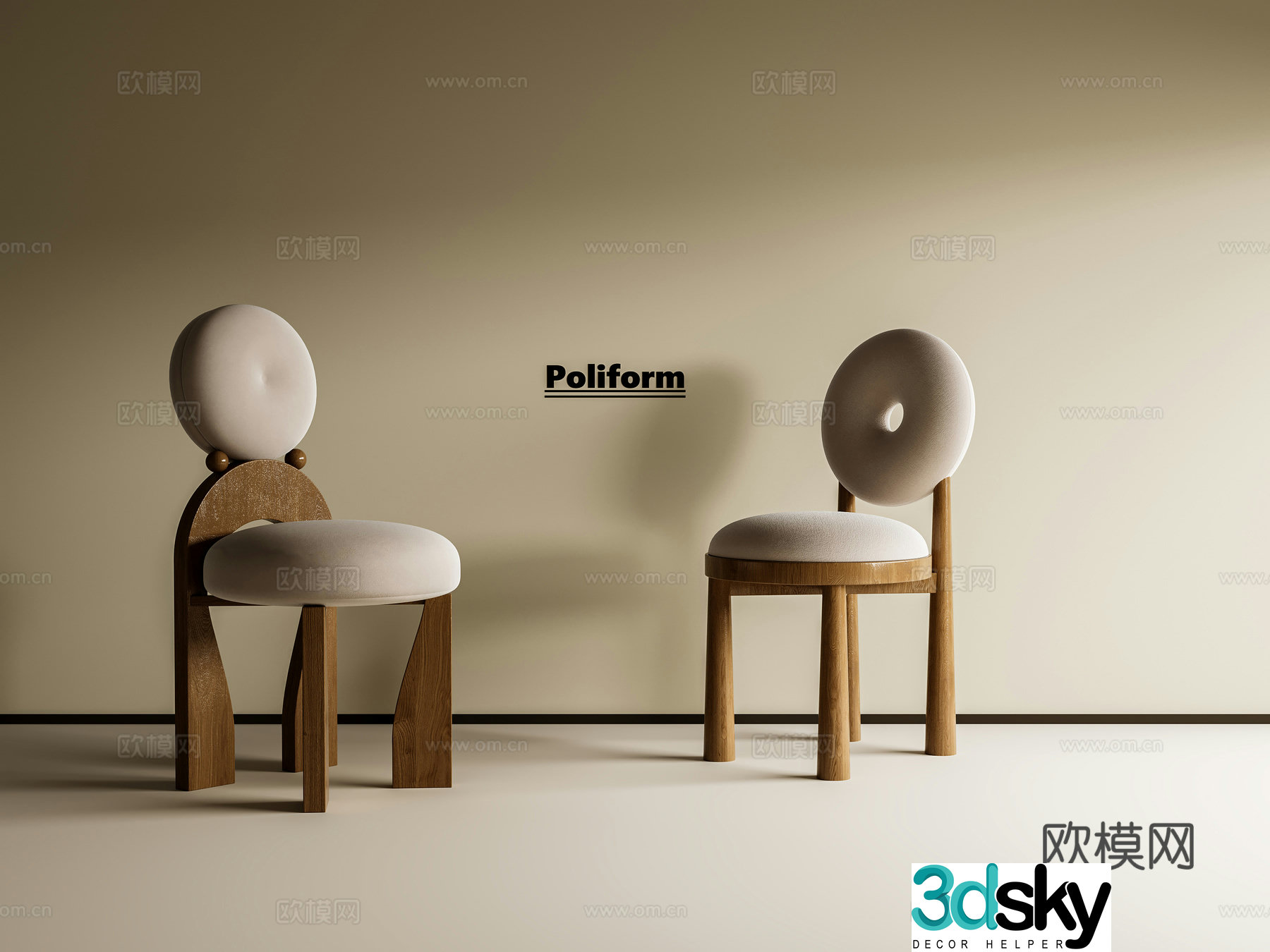 French medieval dining chair French dining chair Medium medieval dining chair Cloth chair Wooden chair Book chair 3d model