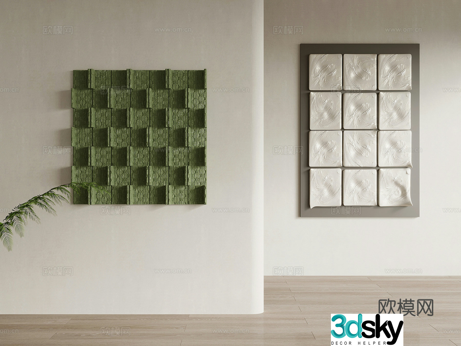 Wall decoration Modern wall decoration hanging painting 3d model