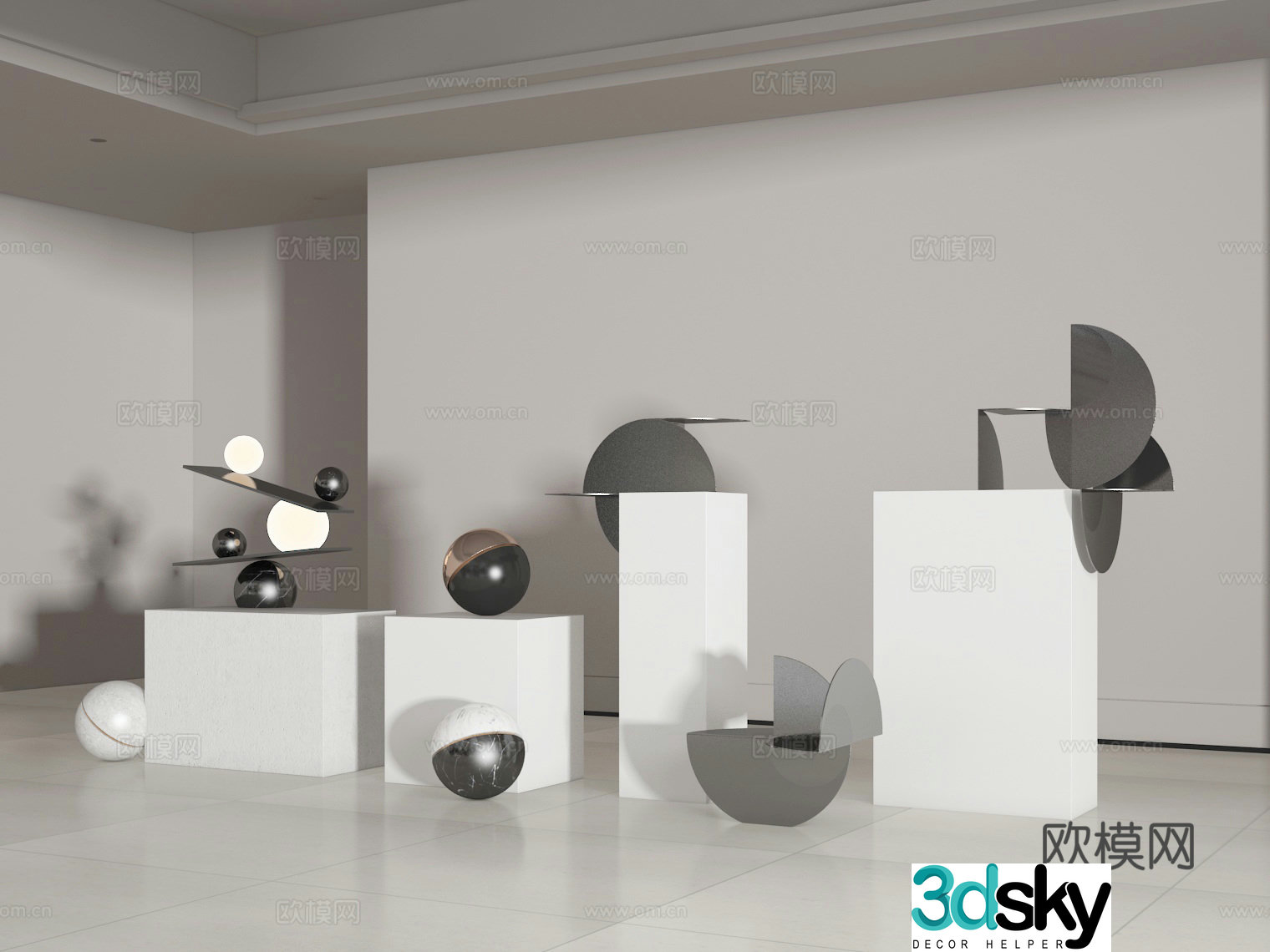 Sculpture ornaments 3D model