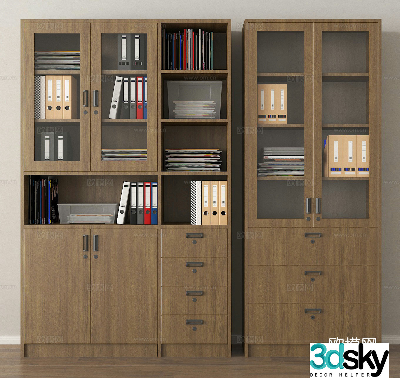File cabinet Information cabinet File cabinet Storage cabinet Office cabinet 3D model
