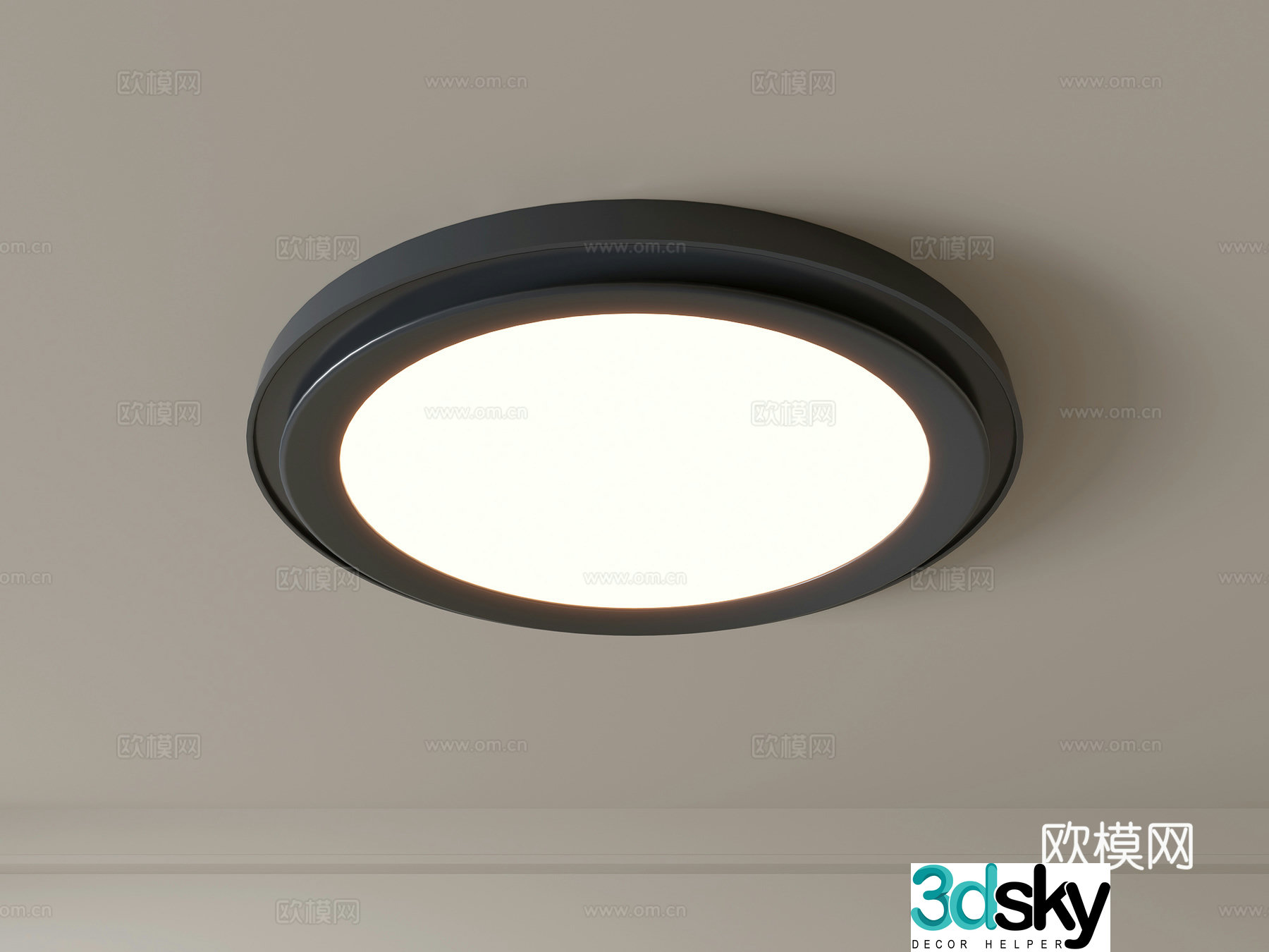 Modern ceiling lamp Geometric ceiling lamp Bedroom lamp Artistic shaped lamp Fashion living room lamp 3D model