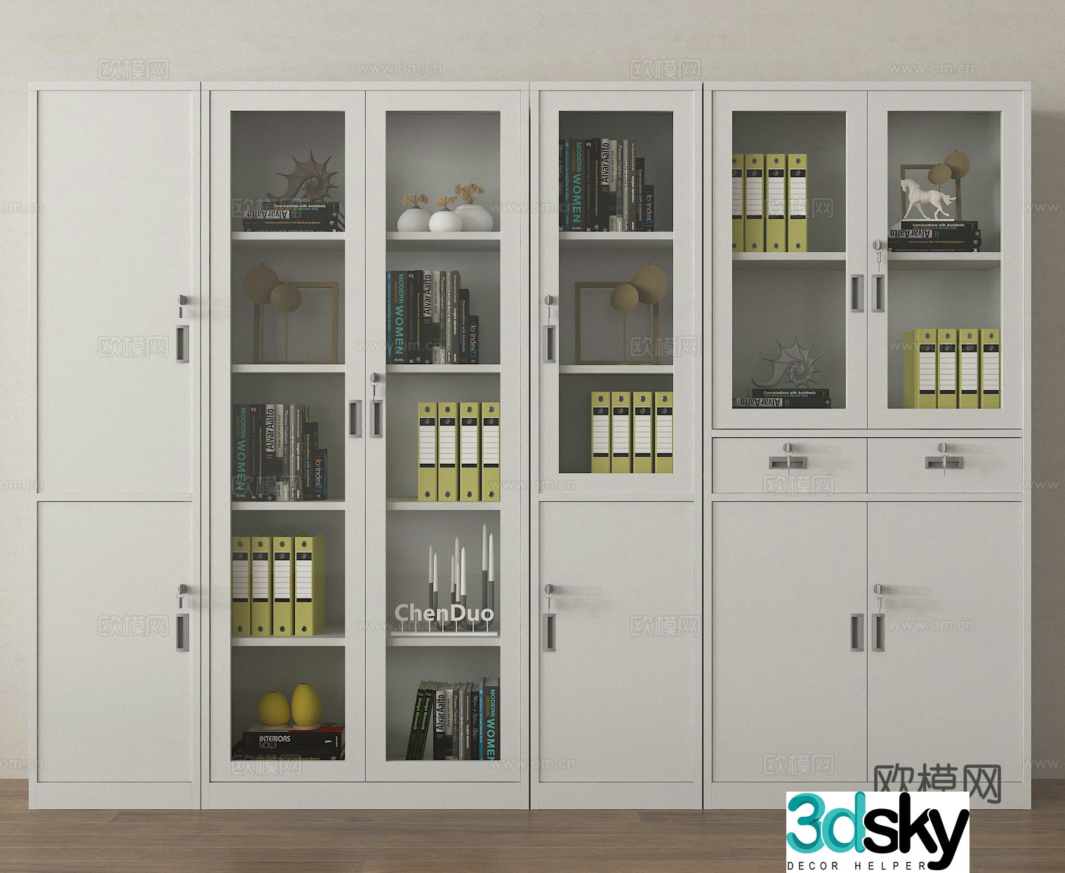 File cabinet Information cabinet File cabinet Storage cabinet Office cabinet 3D model