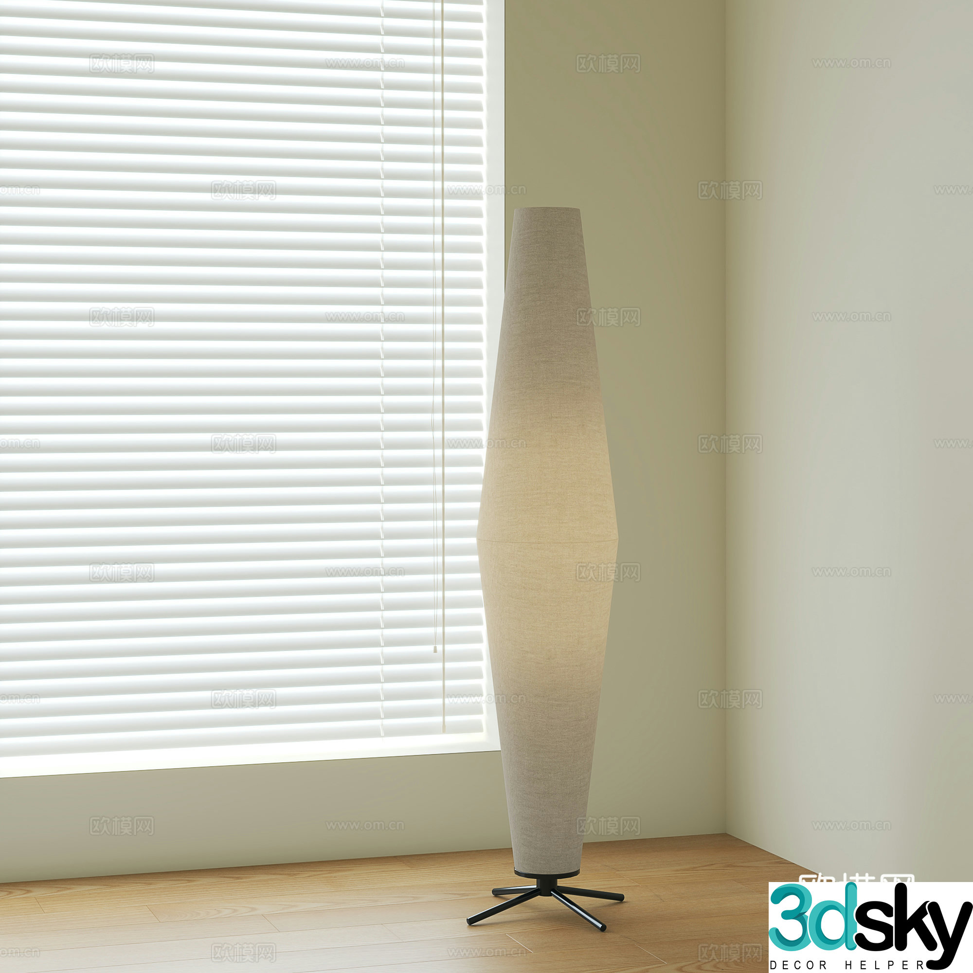 Wasabi Middle Ages Floor Lamp 3D Model