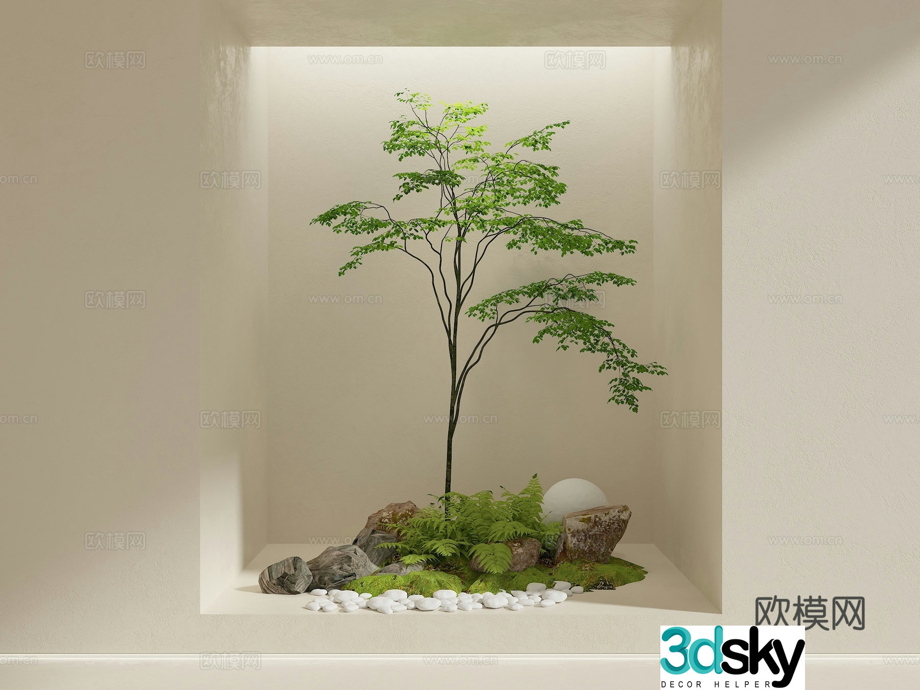 Modern interior landscape Modern landscape Landscape Landscape Sketch Garden Landscape Garden Sketch Landscape 3D Model
