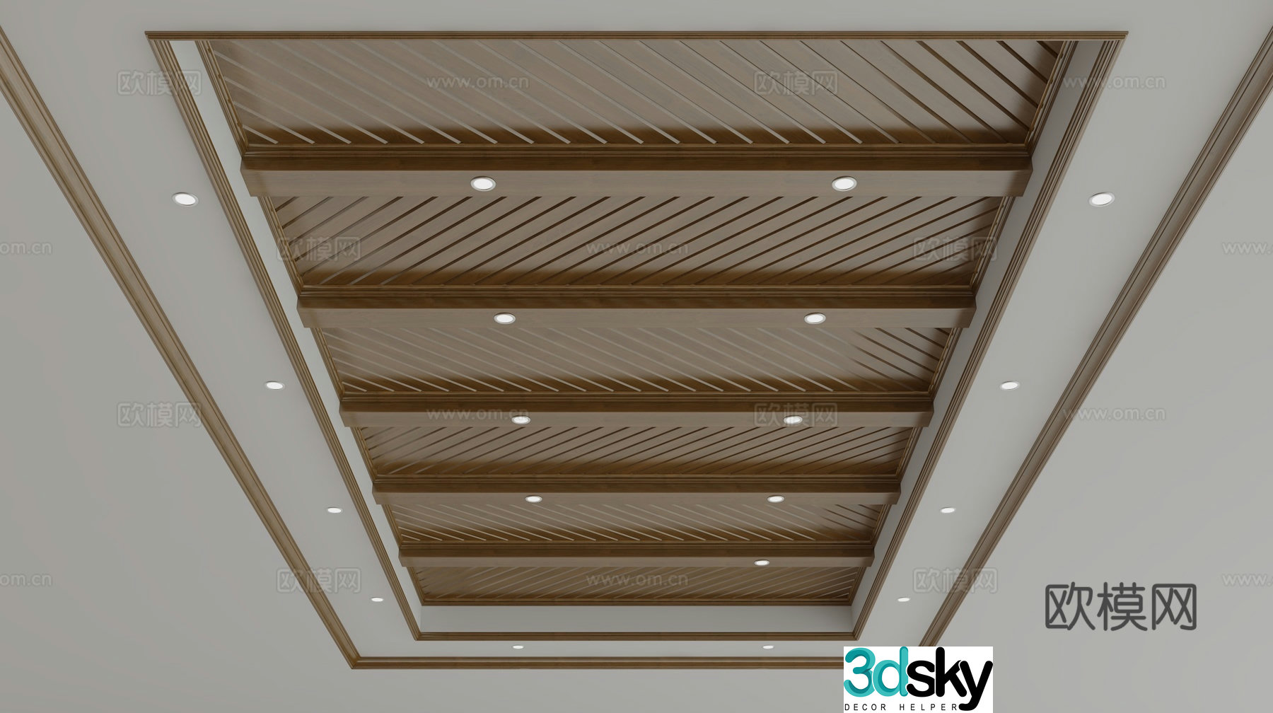 American ceiling 3D model