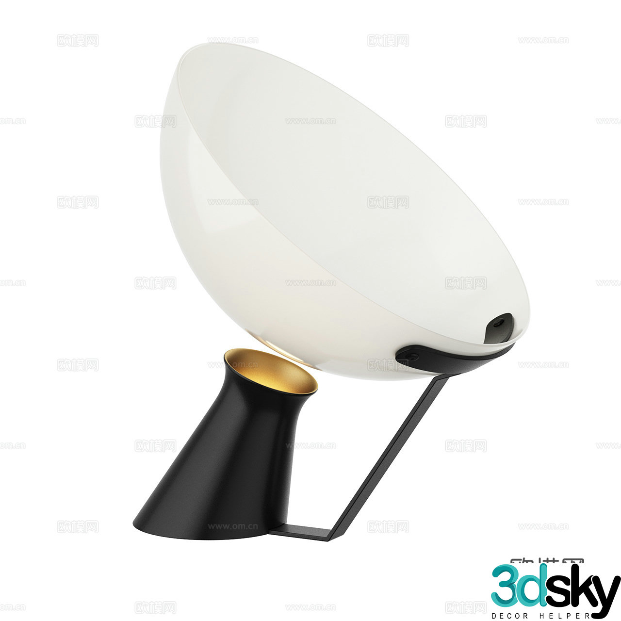 Karakter modern desk lamp retro desk lamp glass desk lamp metal desk lamp 3d model