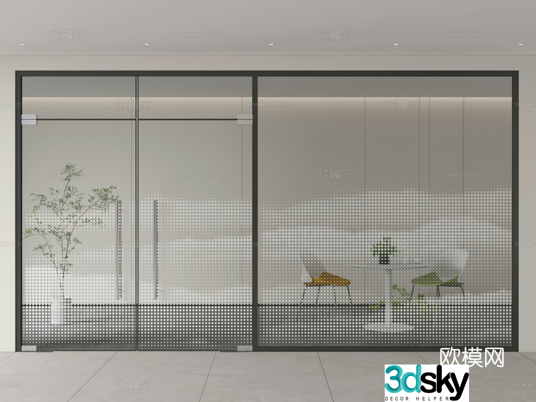 Glass 3d model