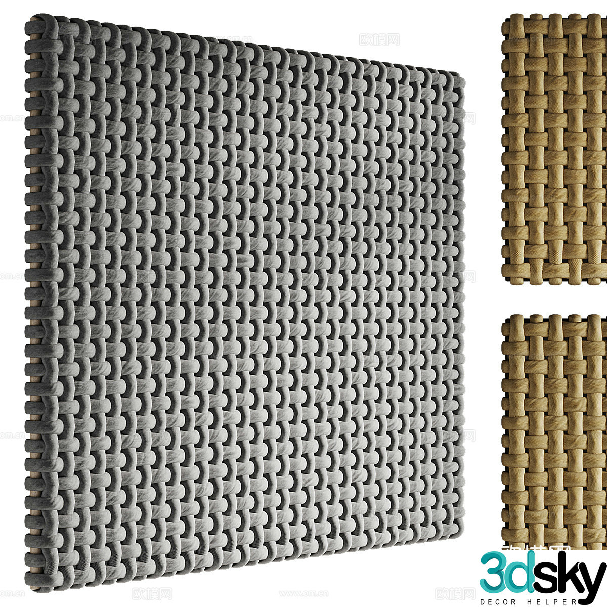 Modern Italian blanket board 3d model