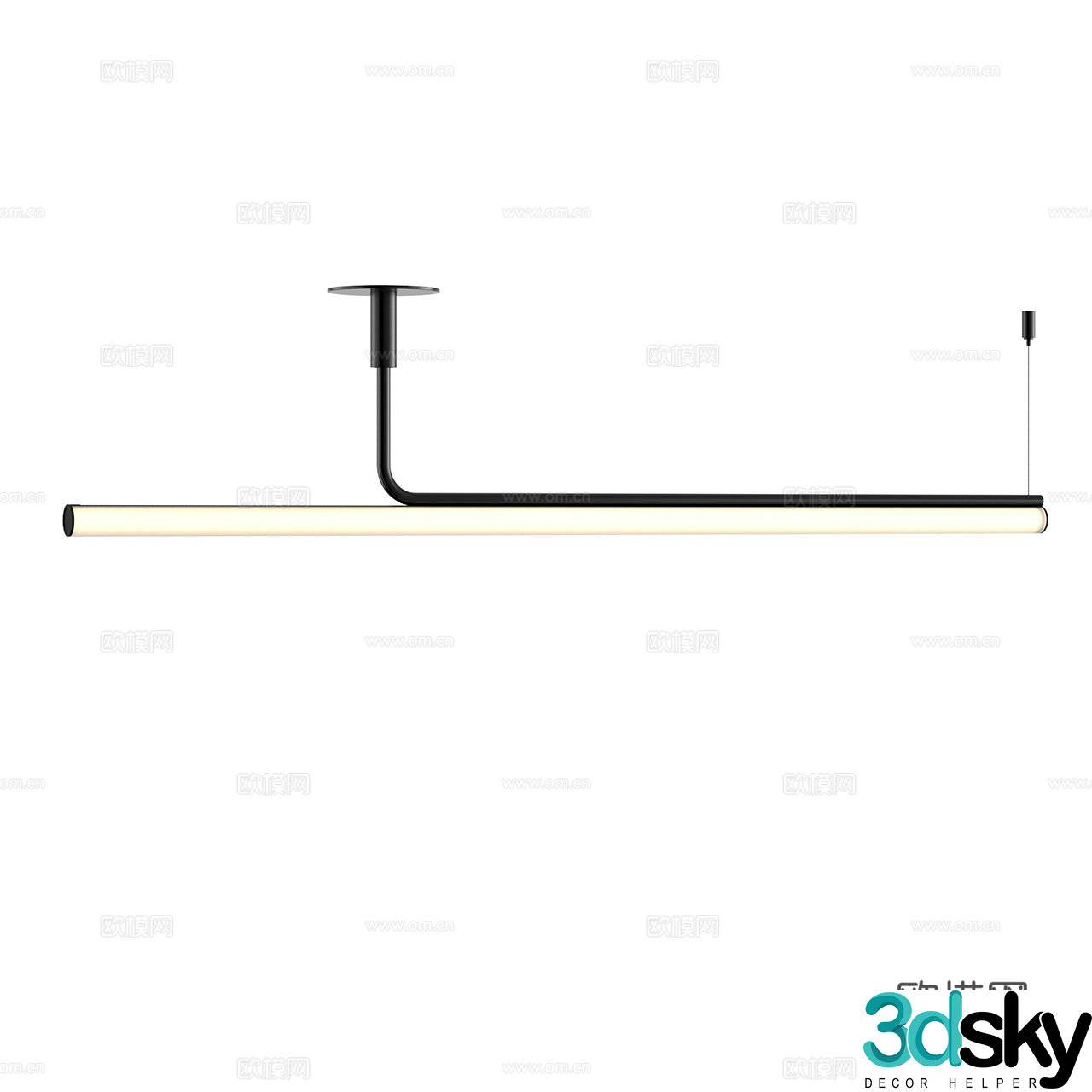 Marset Minimalist Chandeliers Long Strip Chandeliers LED Chandeliers Decorative Chandeliers 3D Model