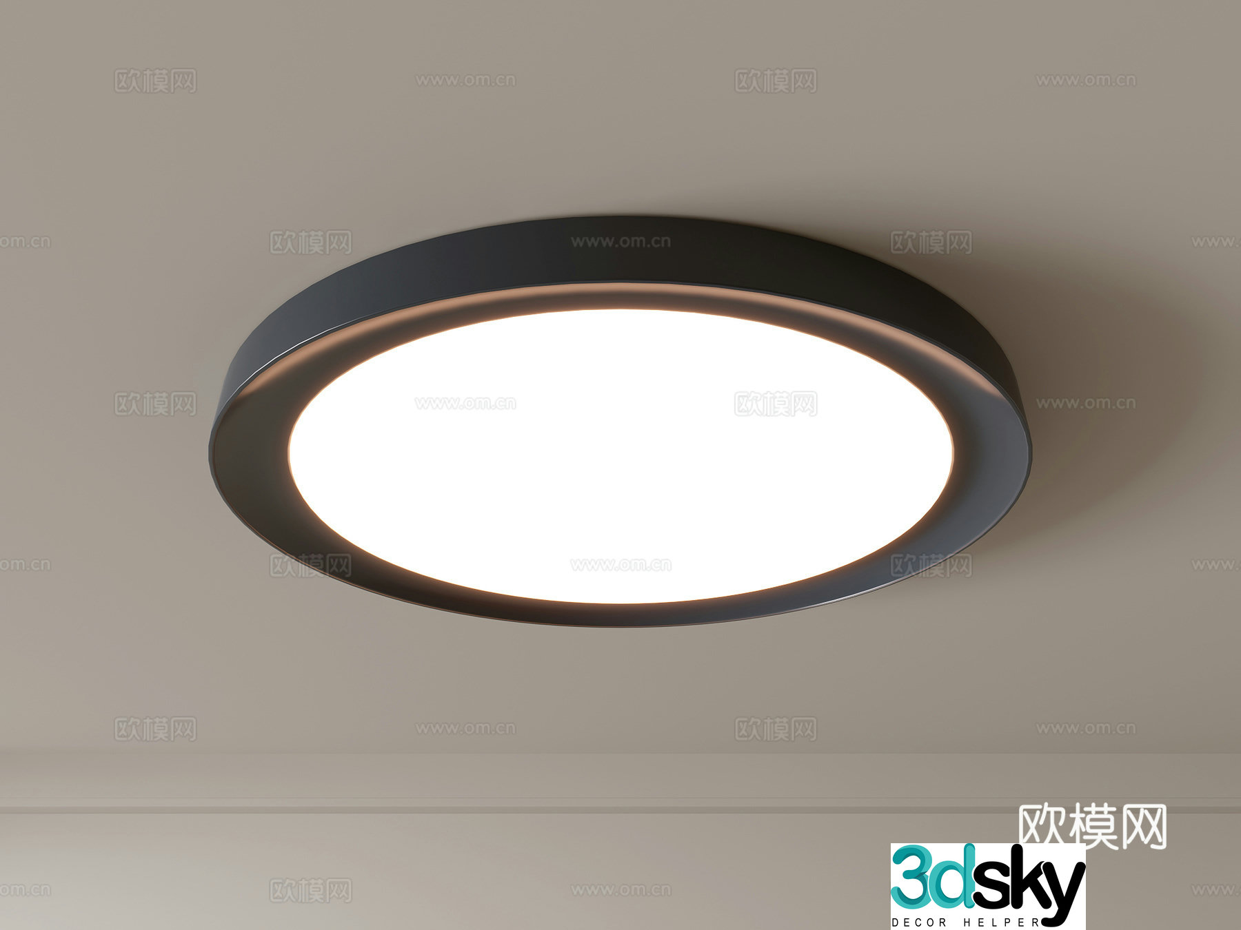 Modern ceiling lamp Geometric ceiling lamp Bedroom lamp Artistic shaped lamp Fashion living room lamp 3D model