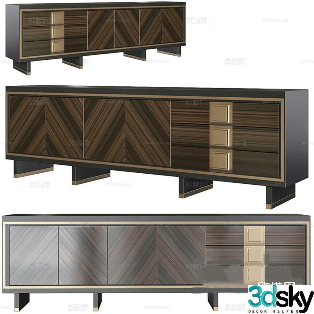 Cabinet TV Cabinet Low Cabinet Finished Cabinet 3D Model