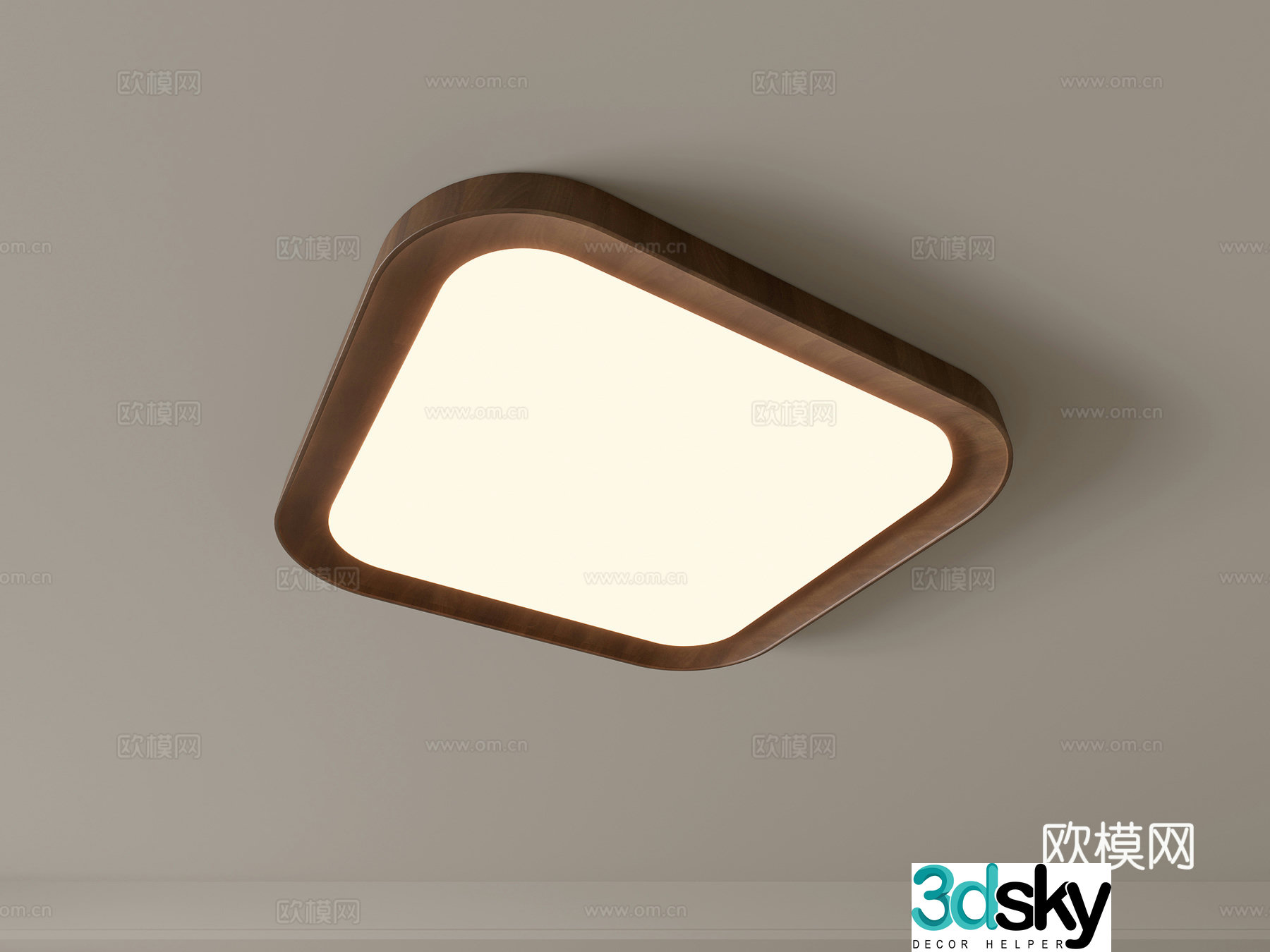 Modern ceiling lamp Geometric ceiling lamp Bedroom lamp Artistic shaped lamp Fashion living room lamp 3D model