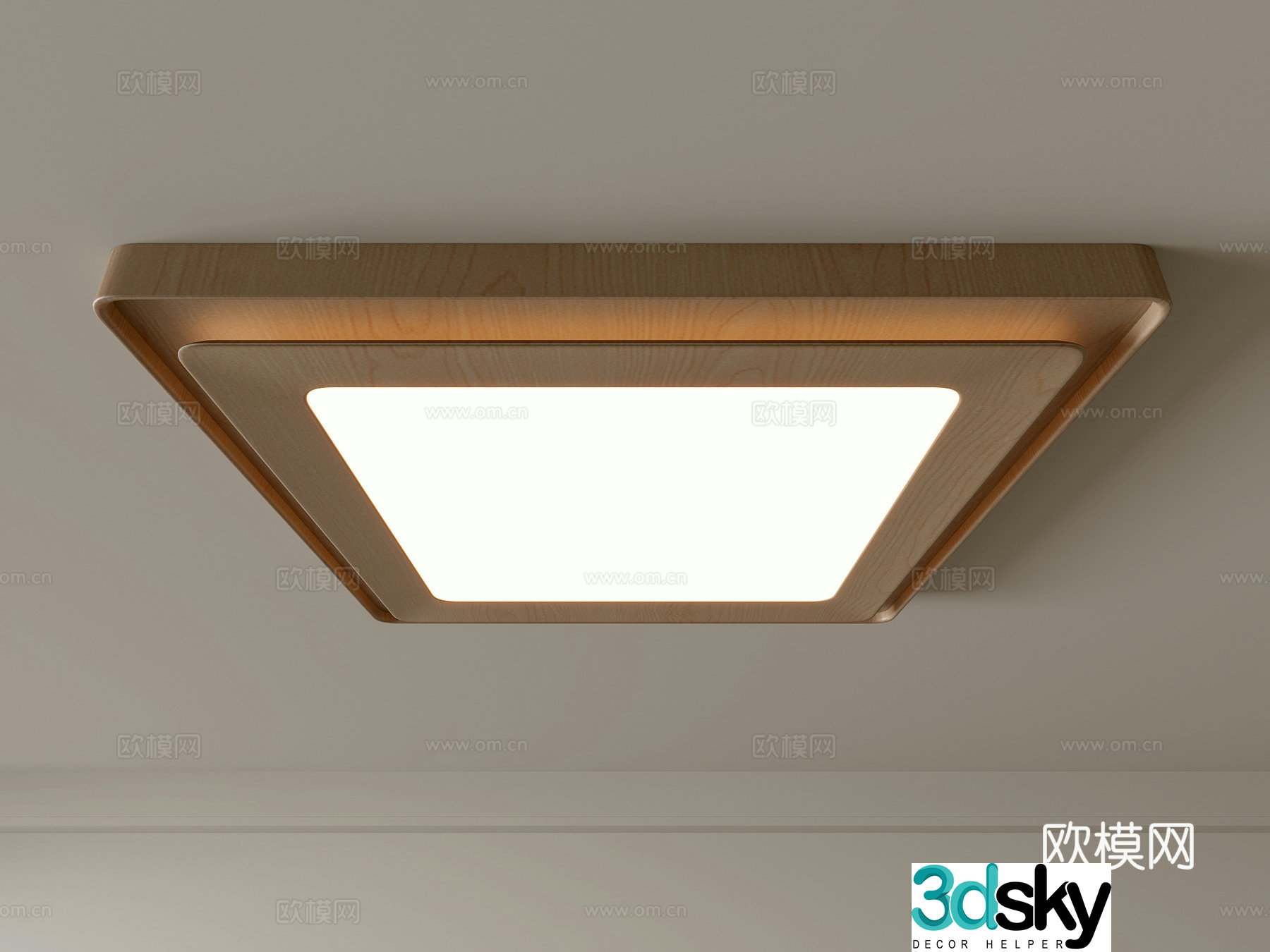 Modern ceiling lamp Geometric ceiling lamp Bedroom lamp Artistic shaped lamp Fashion living room lamp 3D model