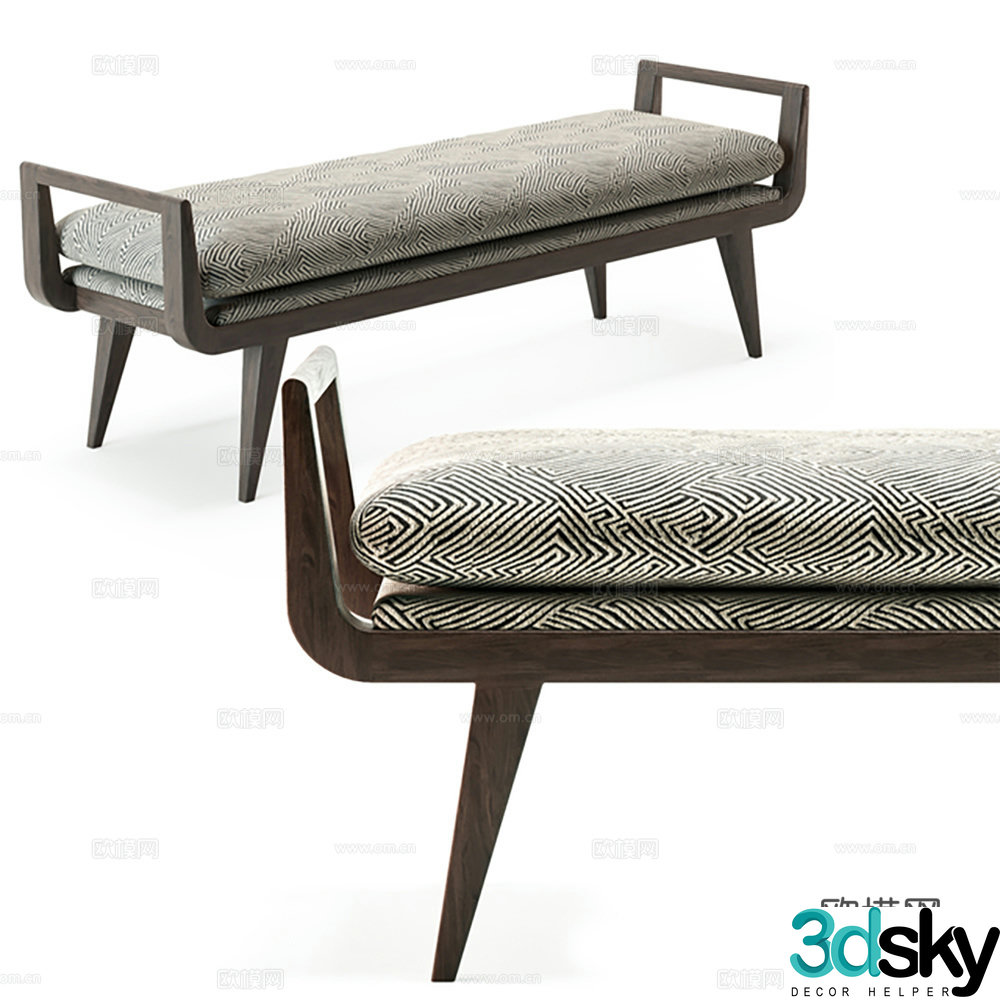 Bedside stool bedside stool bench 3d model