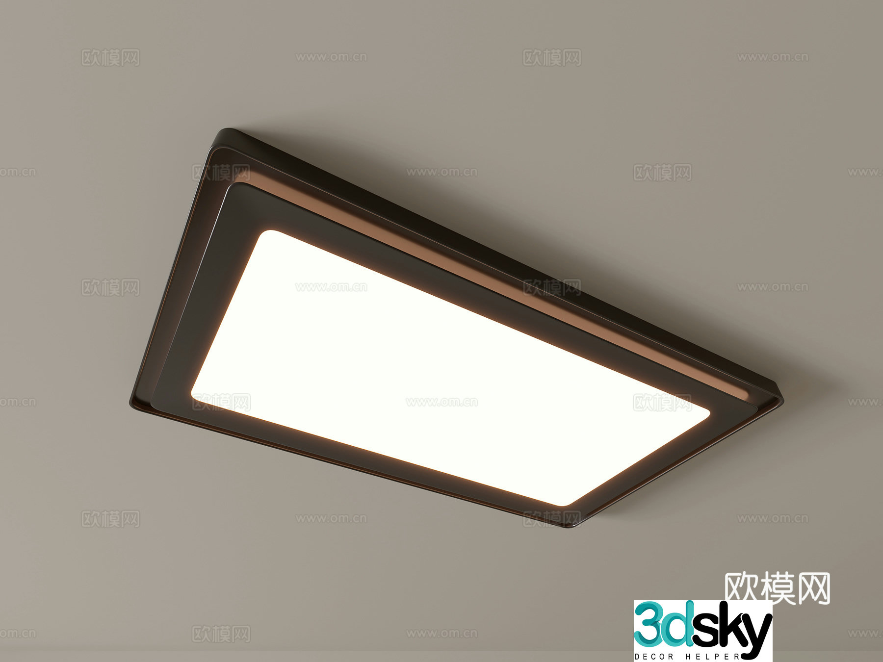 Modern ceiling lamp Geometric ceiling lamp Bedroom lamp Artistic shaped lamp Fashion living room lamp 3D model