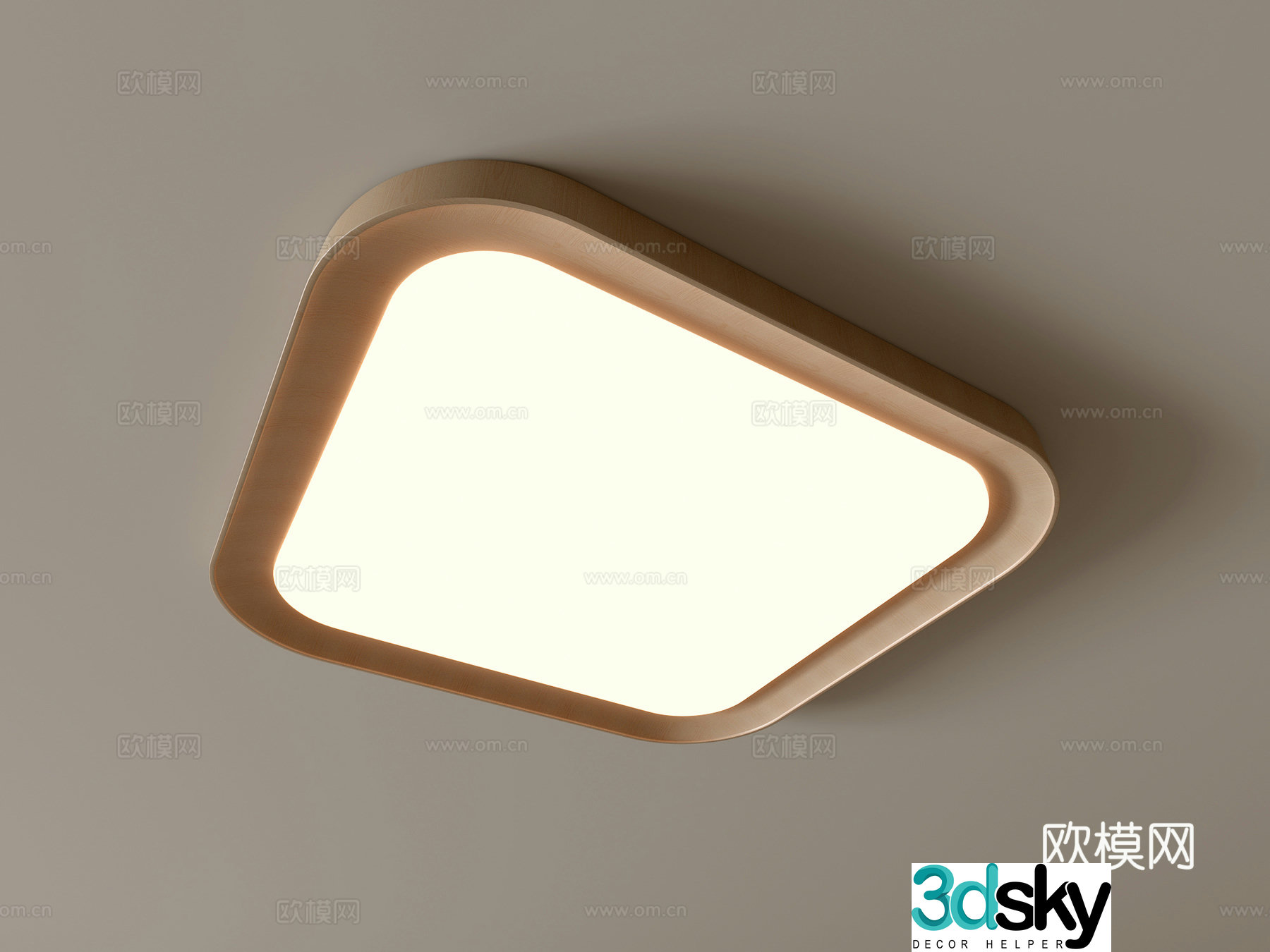 Modern ceiling lamp Geometric ceiling lamp Bedroom lamp Artistic shaped lamp Fashion living room lamp 3D model