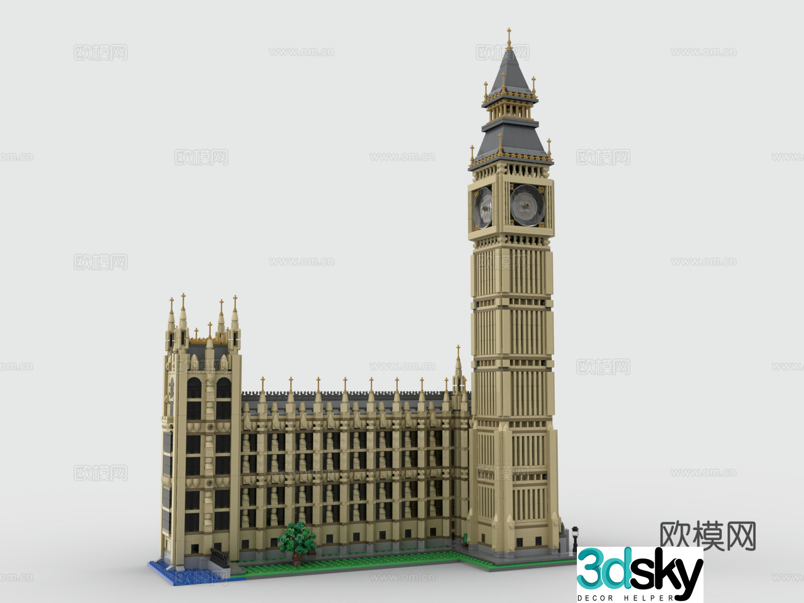 LEGO LEGO Toy Building Blocks Building Big Ben Big Ben 3D Model