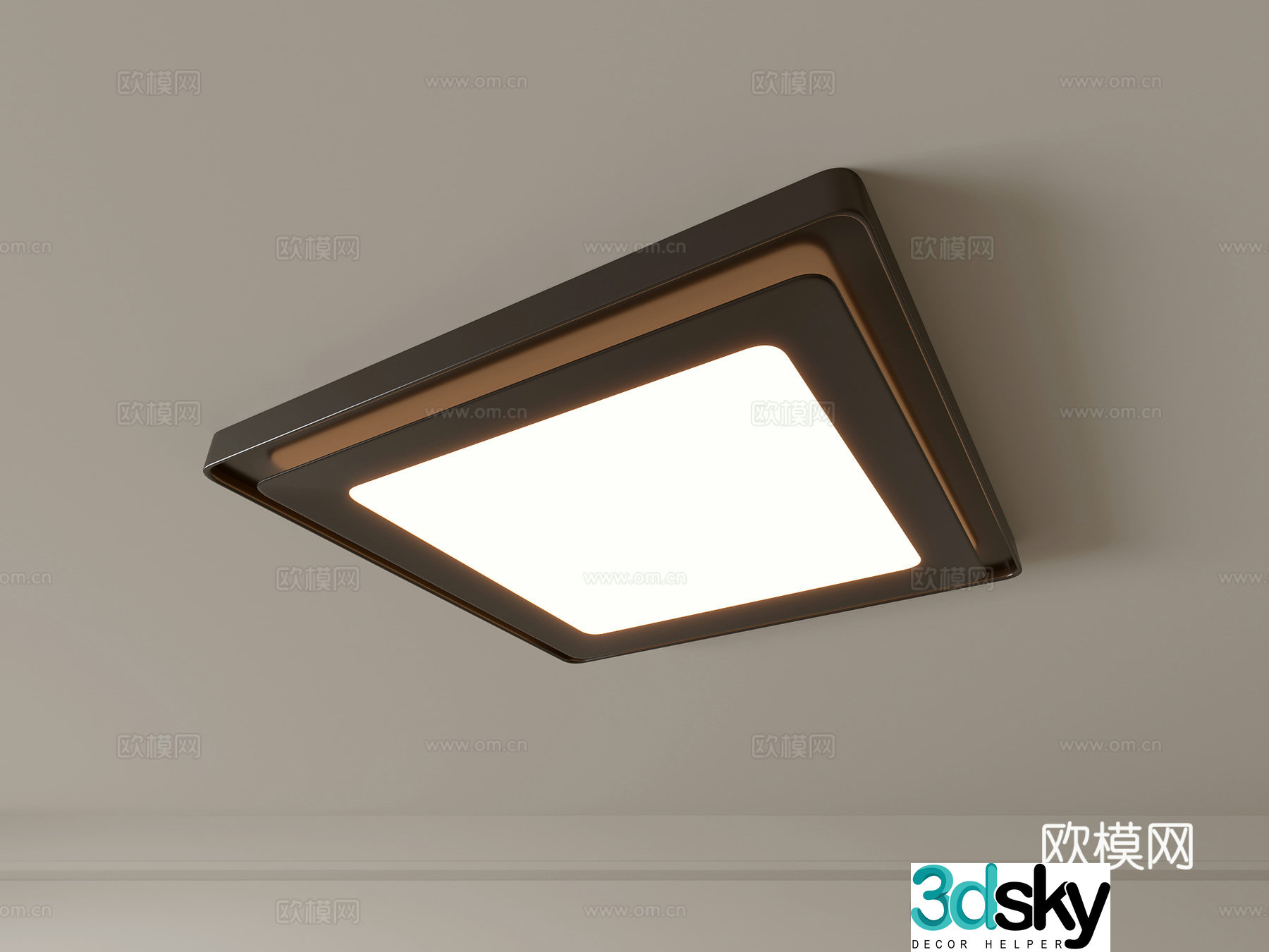 Modern ceiling lamp Geometric ceiling lamp Bedroom lamp Artistic shaped lamp Fashion living room lamp 3D model