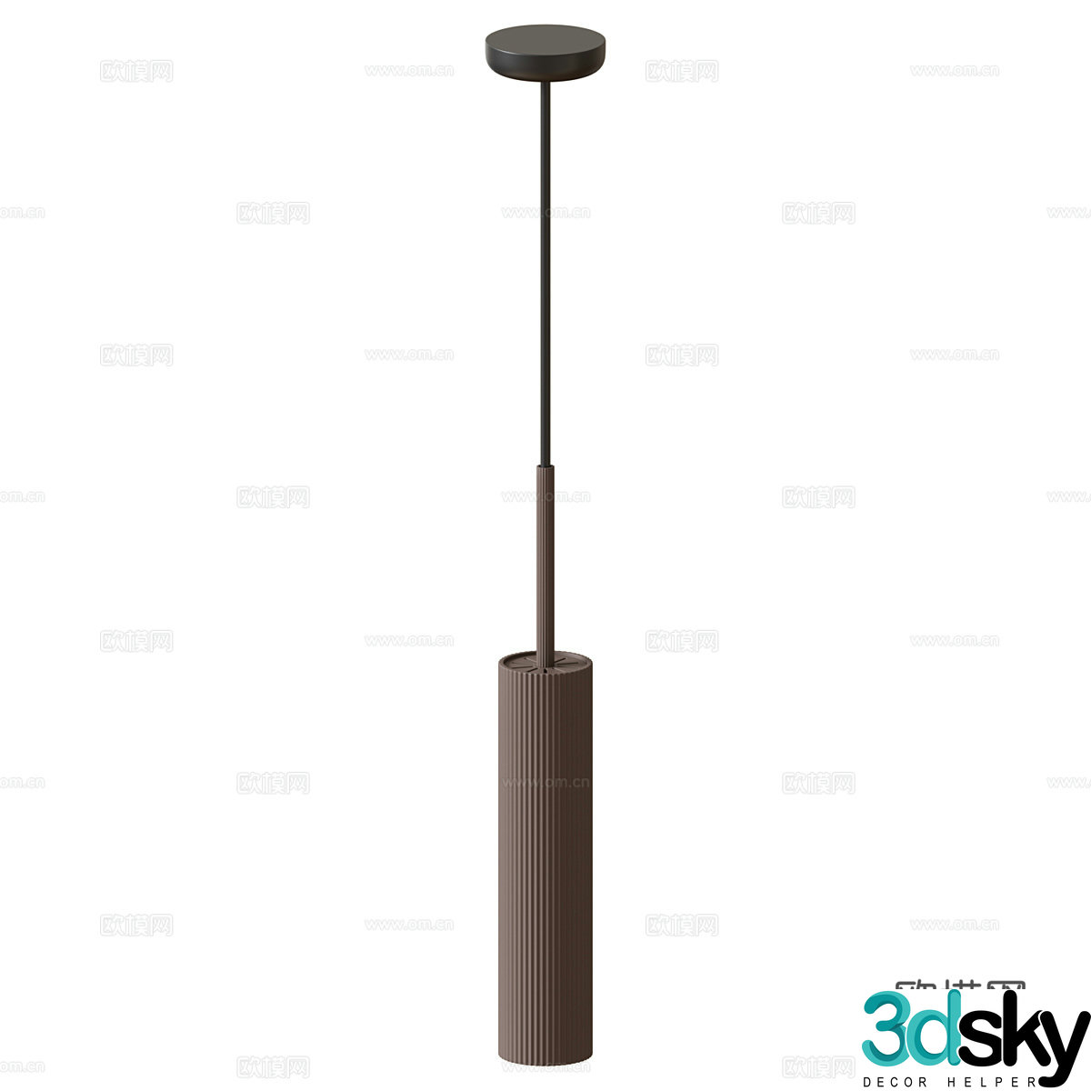 Modern minimalist acrylic decorative small chandelier 3d model
